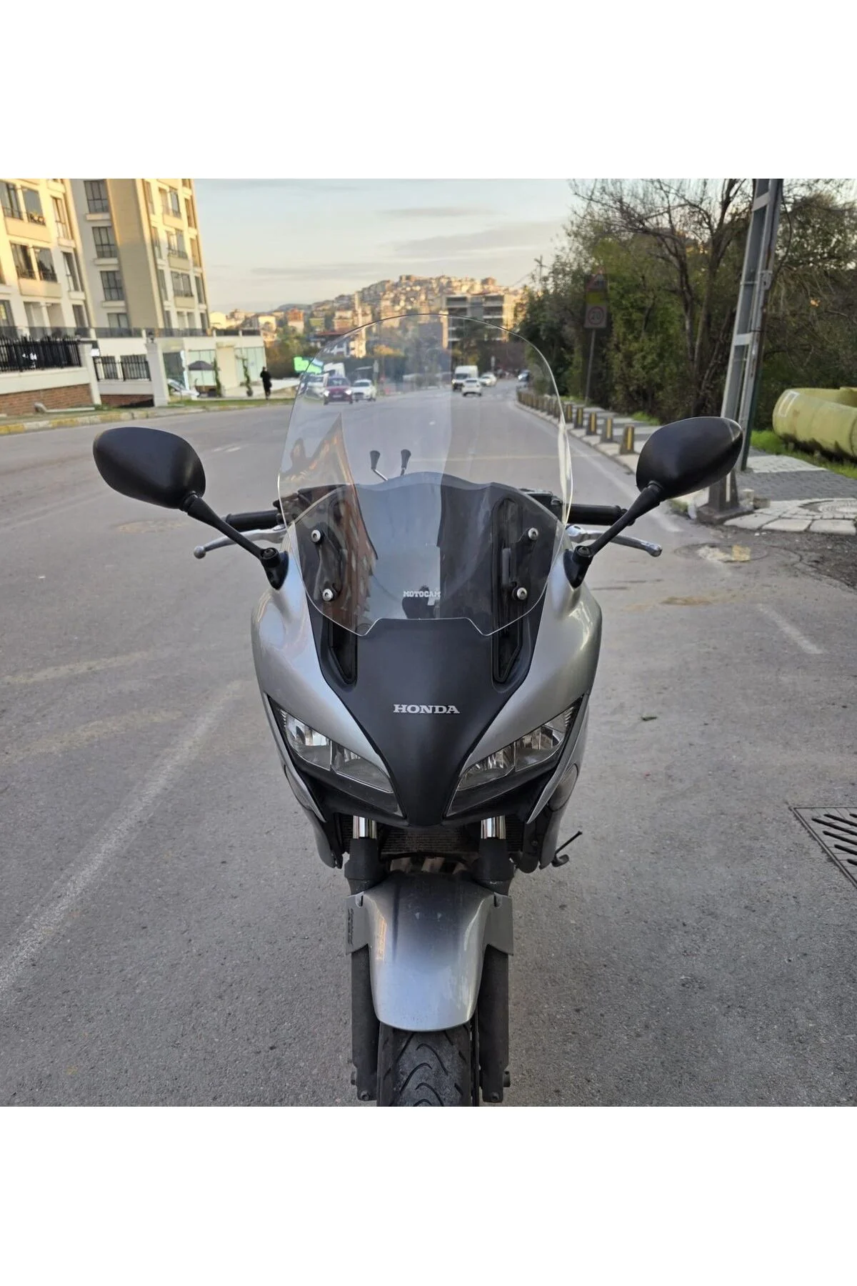 Honda CBF 1000 Ön Cam 2010-2013 Model 40cm Şeffaf Renkli 4mm - Görsel 3