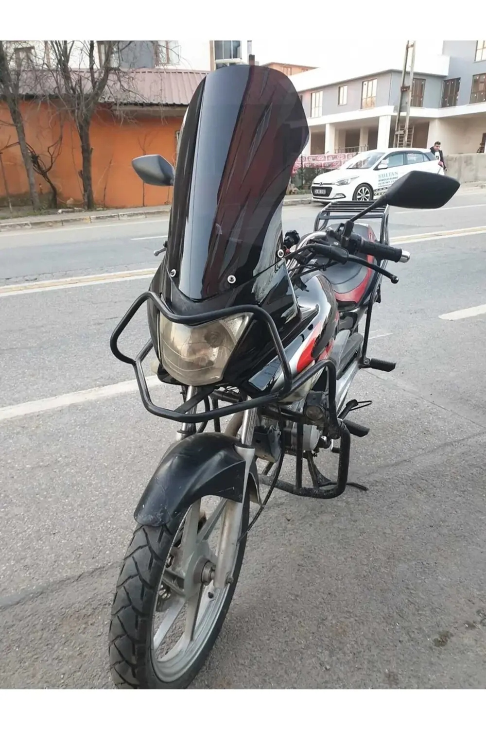 Honda CBF 150 Ön Cam 2005-2017 Model 51cm Siyah Renkli 4mm
