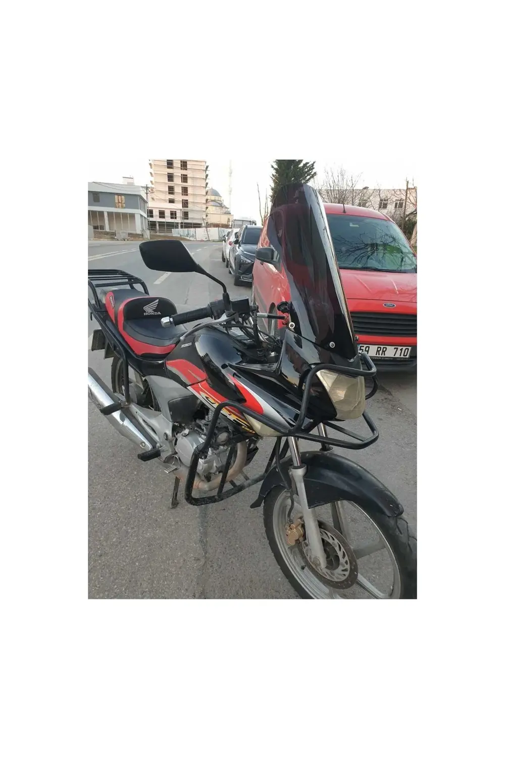 Honda CBF 150 Ön Cam 2005-2017 Model 51cm Siyah Renkli 4mm