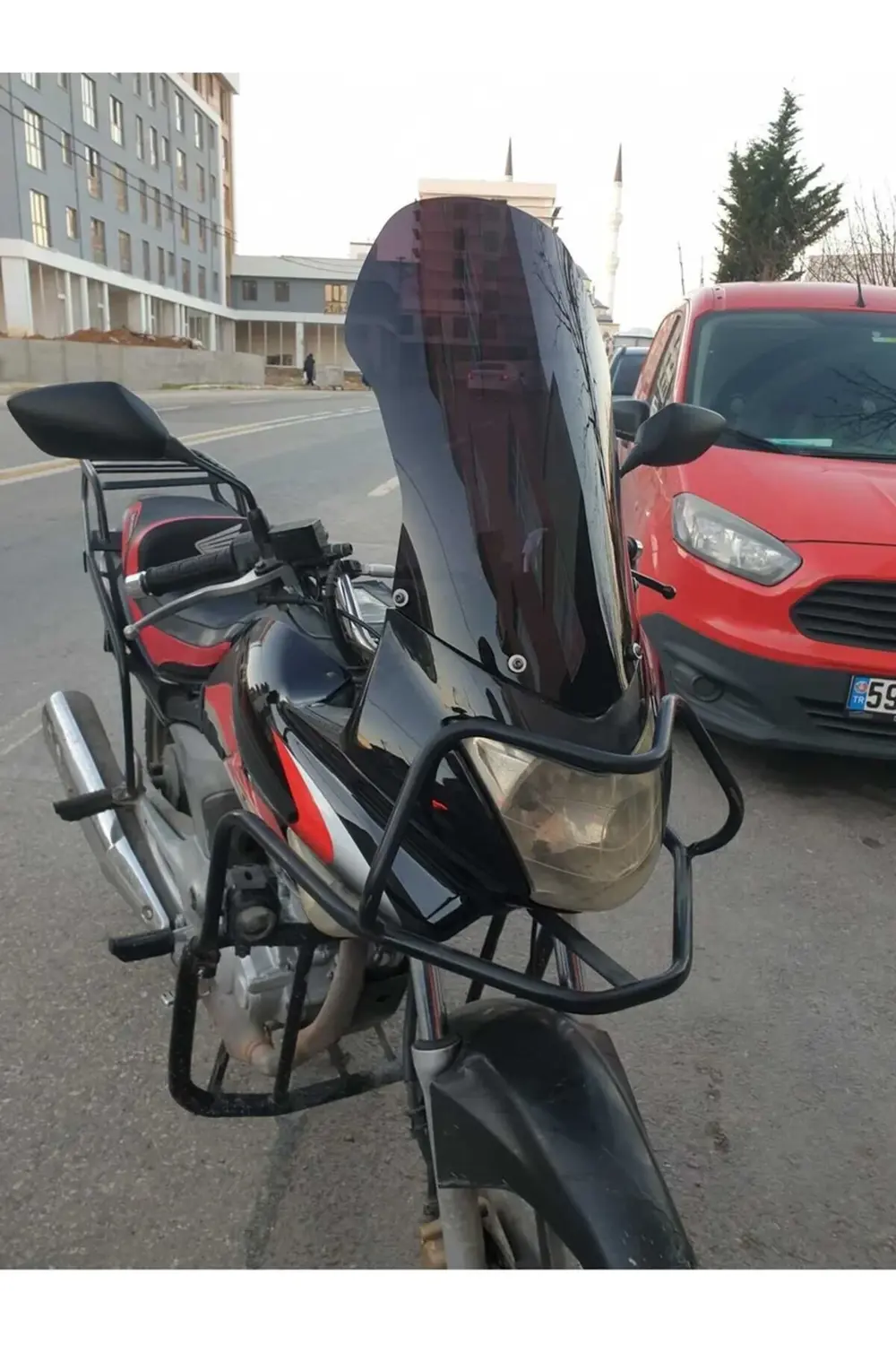 Honda CBF 150 Ön Cam 2005-2017 Model 51cm Siyah Renkli 4mm