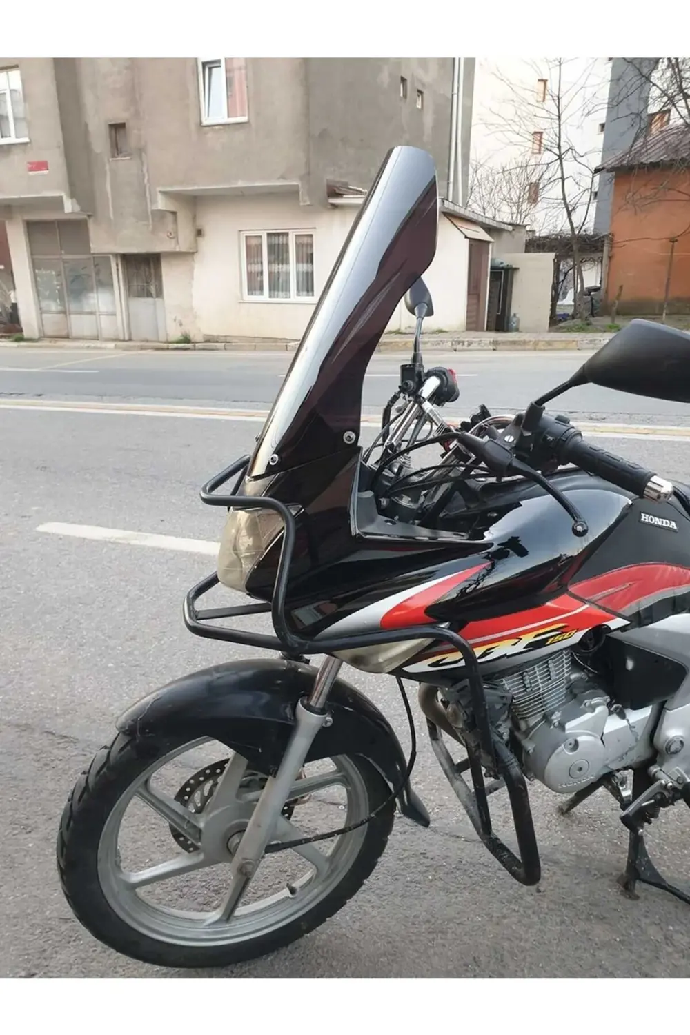 Honda CBF 150 Ön Cam 2005-2017 Model 51cm Siyah Renkli 4mm