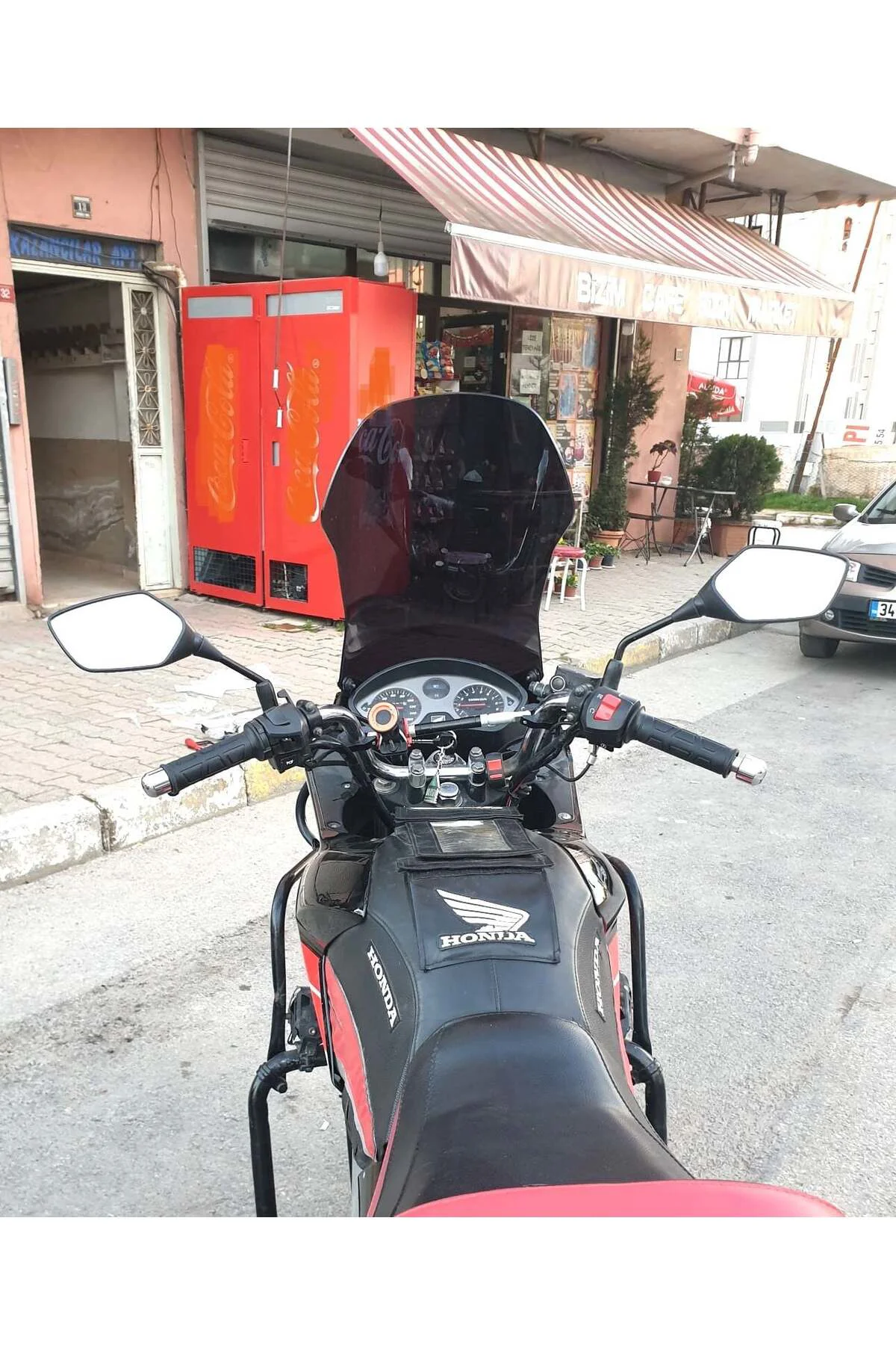 Honda CBF 150 Ön Cam 2005-2017 Model 51cm Siyah Renkli