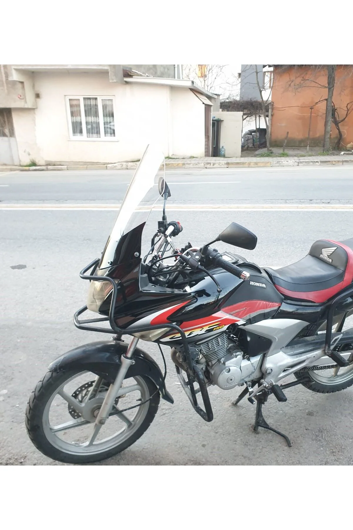 Honda CBF 150 Ön Cam 2005-2017 Model 51cm Şeffaf Renkli