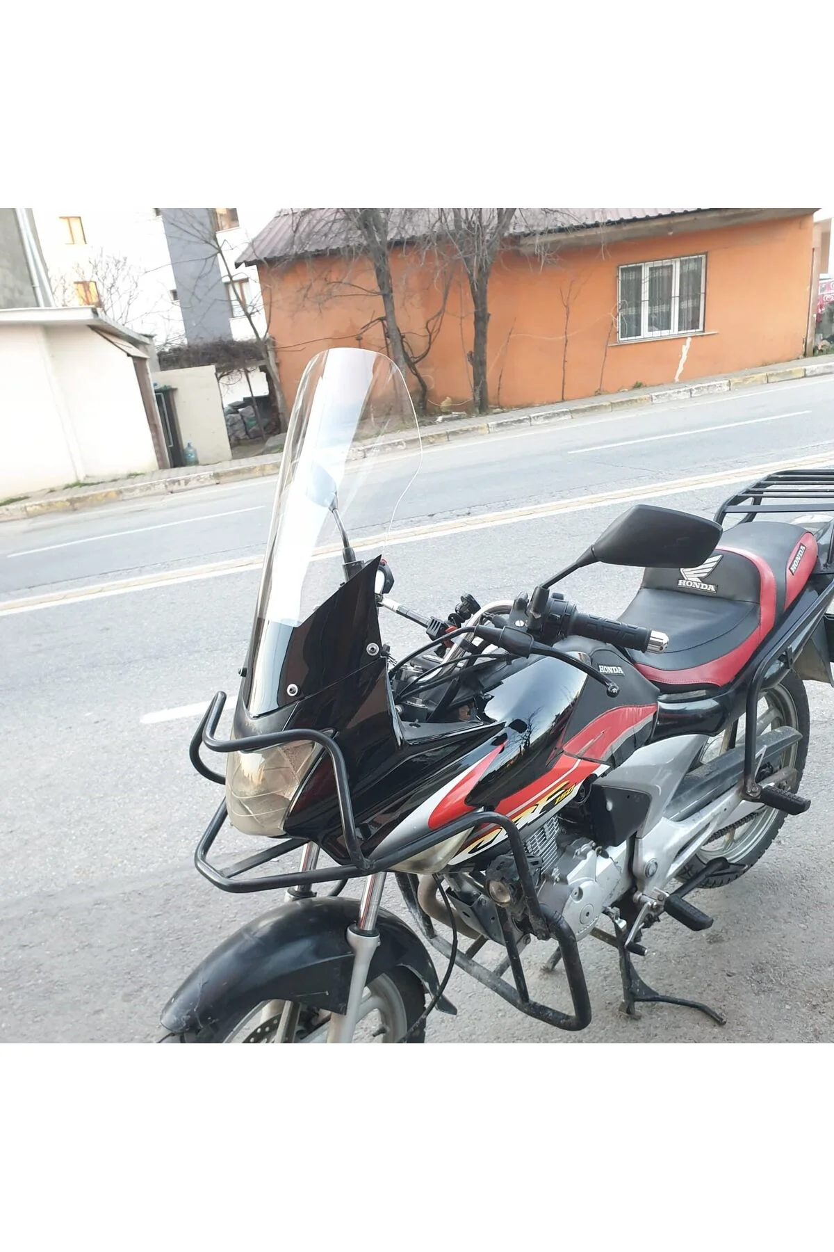 Honda CBF 150 Ön Cam 2005-2017 Model 51cm Şeffaf Renkli