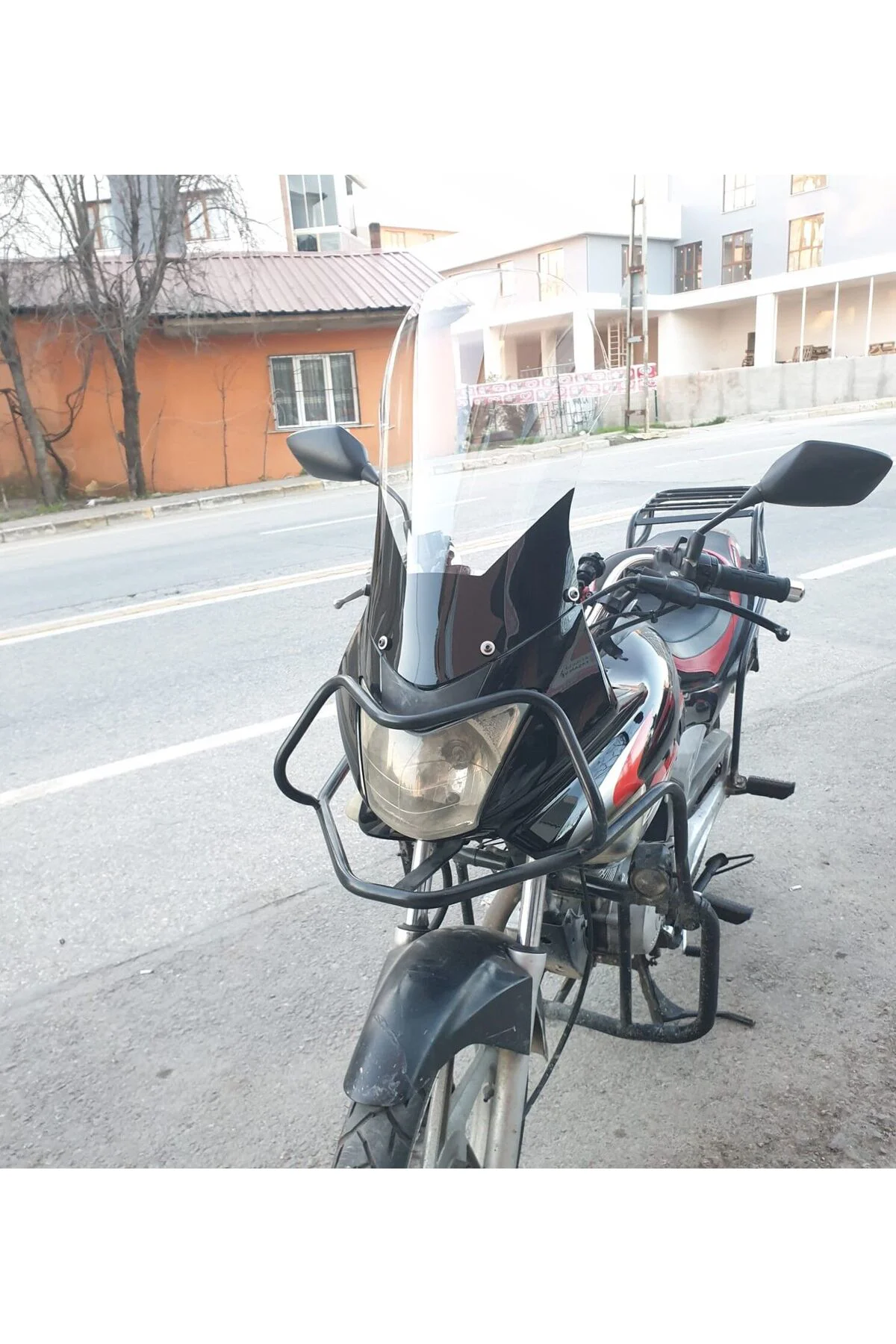 Honda CBF 150 Ön Cam 2005-2017 Model 51cm Şeffaf Renkli