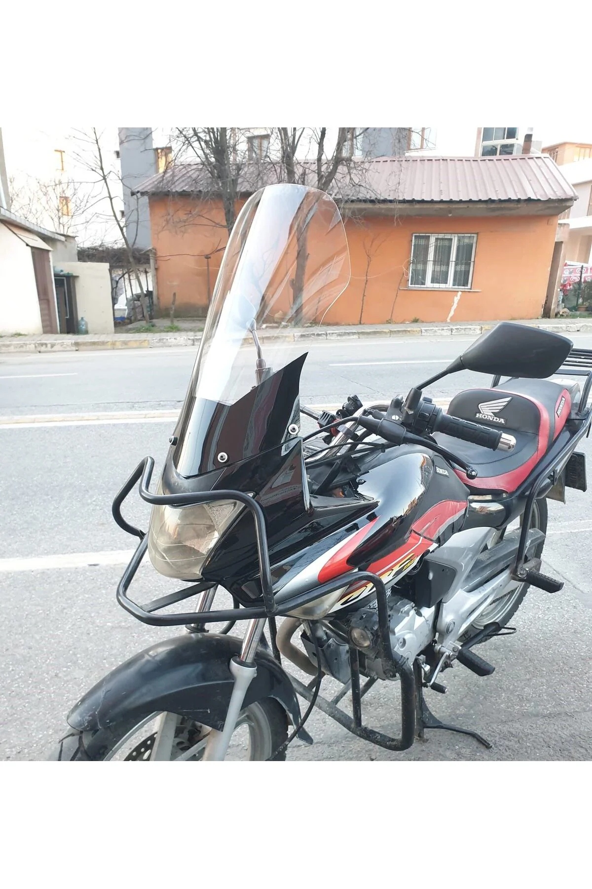 Honda CBF 150 Ön Cam 2005-2017 Model 51cm Şeffaf Renkli