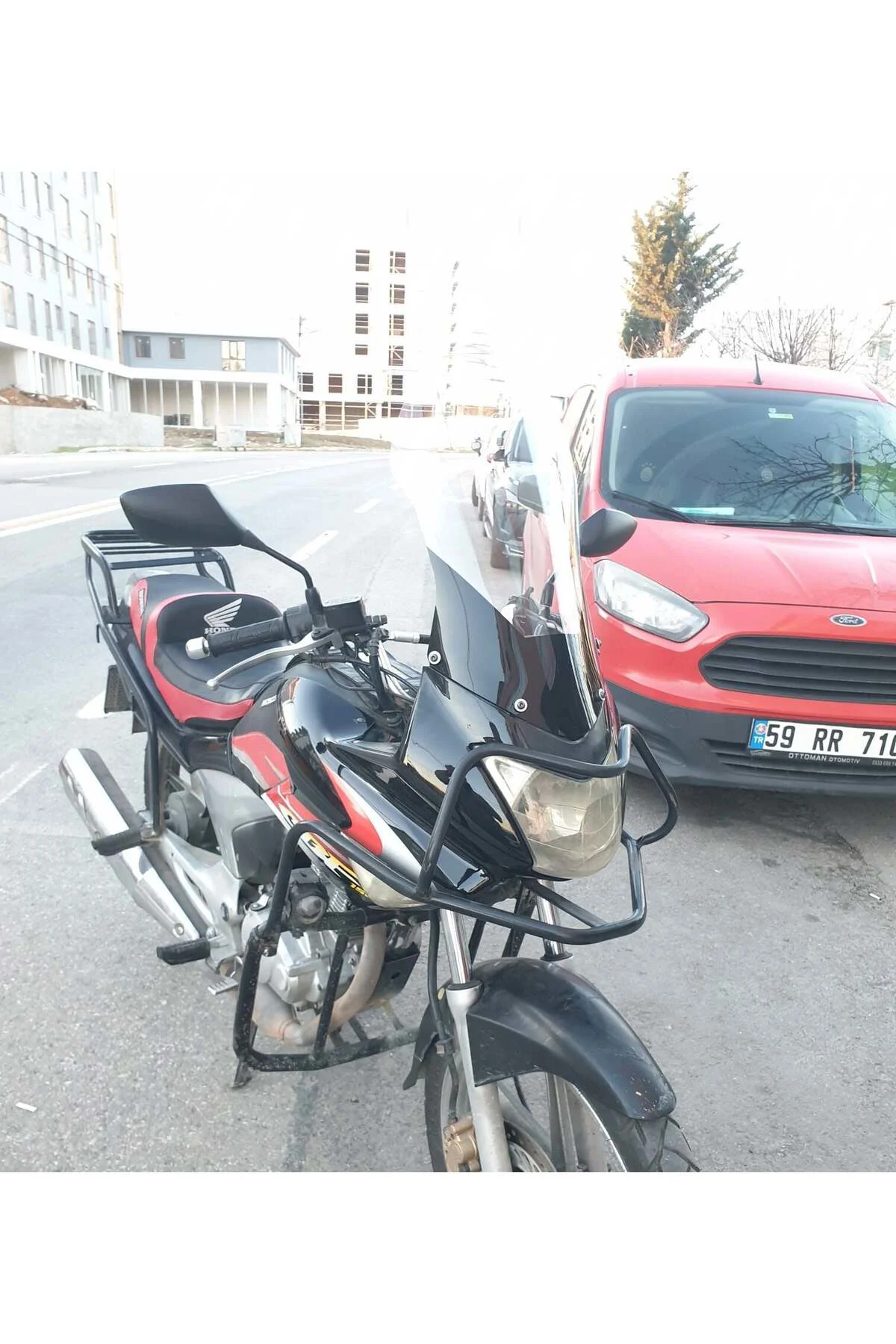 Honda CBF 150 Ön Cam 2005-2017 Model 51cm Şeffaf Renkli