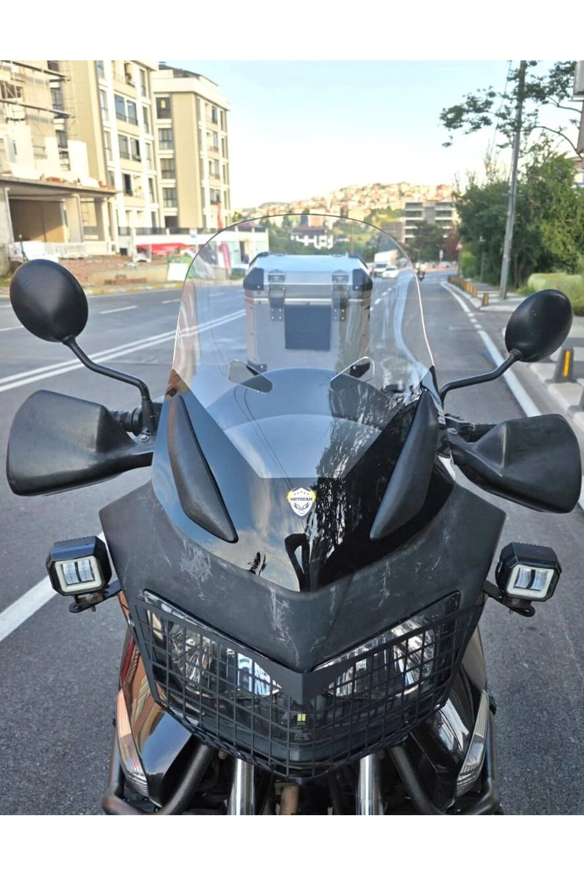 Honda CBF 600 Ön Cam 2005-2013 Model 48cm Şeffaf Renkli 4mm