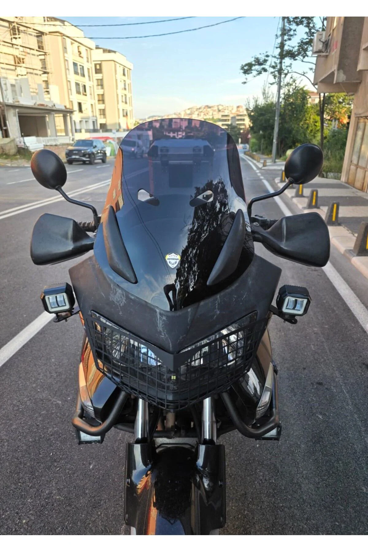 Honda CBF 600 Ön Cam 2005-2013 Model 48cm Siyah Renkli 4mm