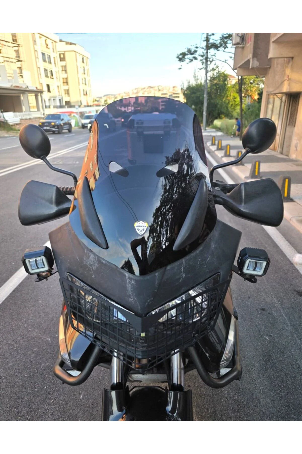 Honda CBF 600 Ön Cam 2005-2013 Model 48cm Siyah Renkli 4mm