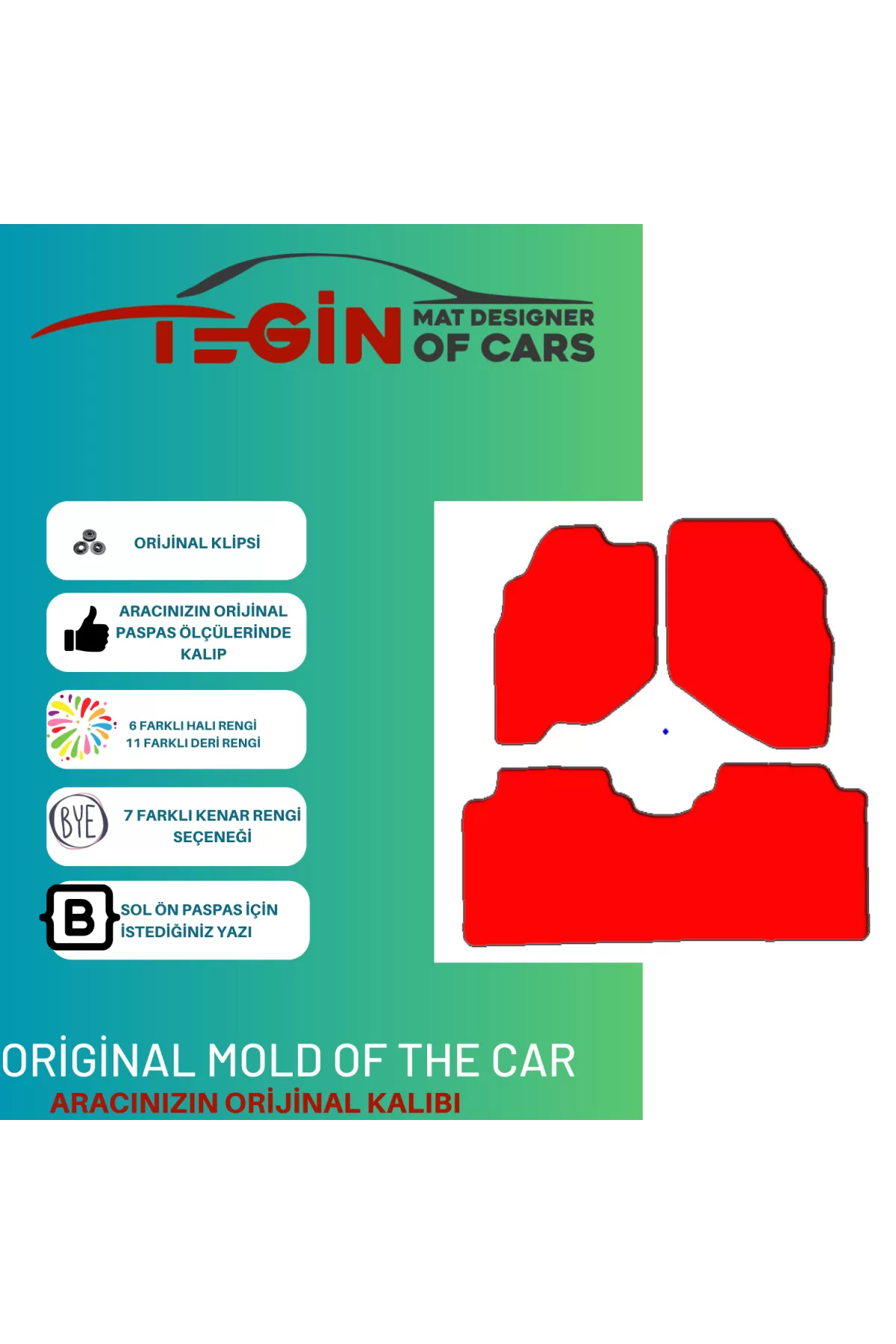 Honda City 2002-2008 Prime Siyah Halı Beyaz Kenar Halı Paspas