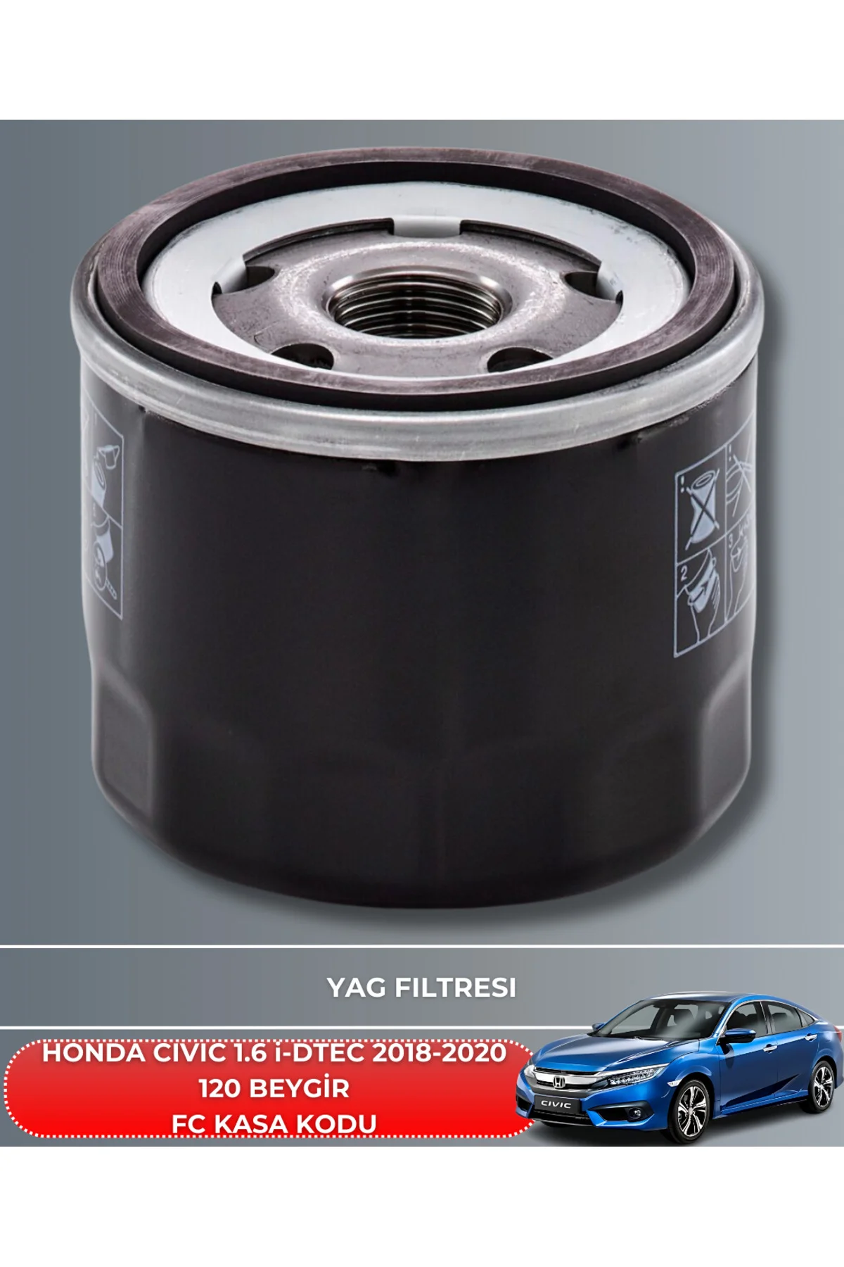 HONDA CIVIC 1.6 i-DTEC 2018-2019-2020 120 BEYGİR HAVA YAĞ POLEN F
