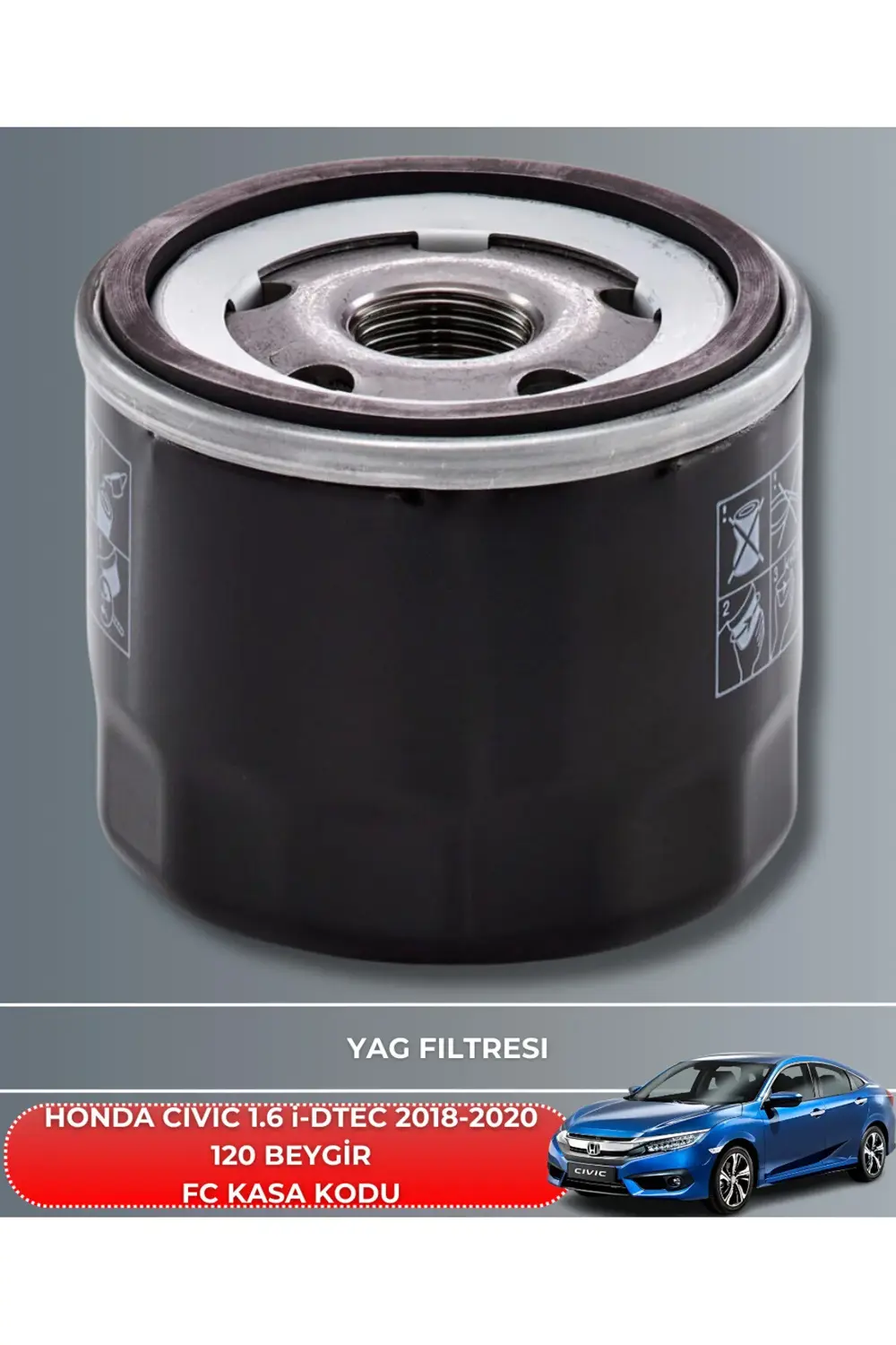 HONDA CIVIC 1.6 i-DTEC 2018-2019-2020 120 BEYGİR BAKIM SETİ