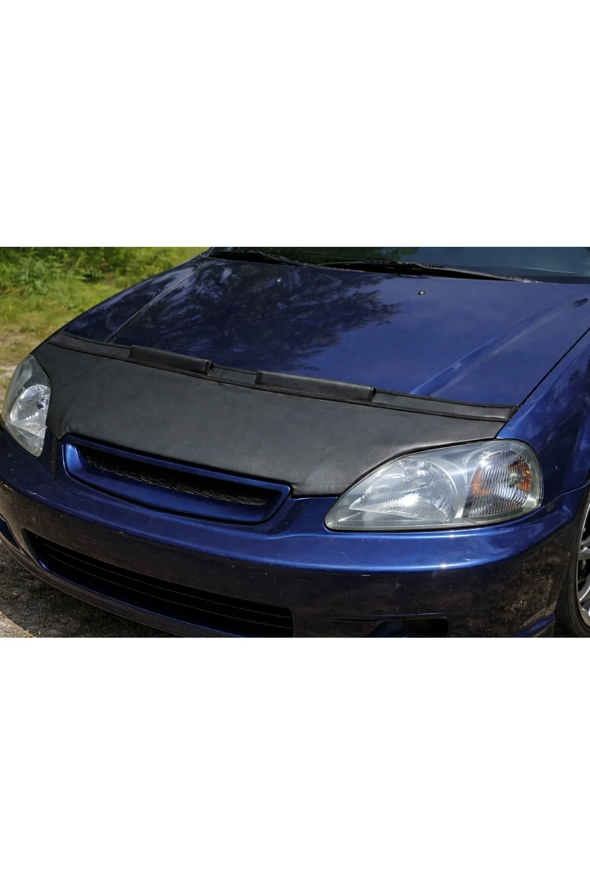 Honda Civic 1996-2000 Ön Kaput Maskesi Siyah Deri – Profesyonel Koruma - Görsel 3