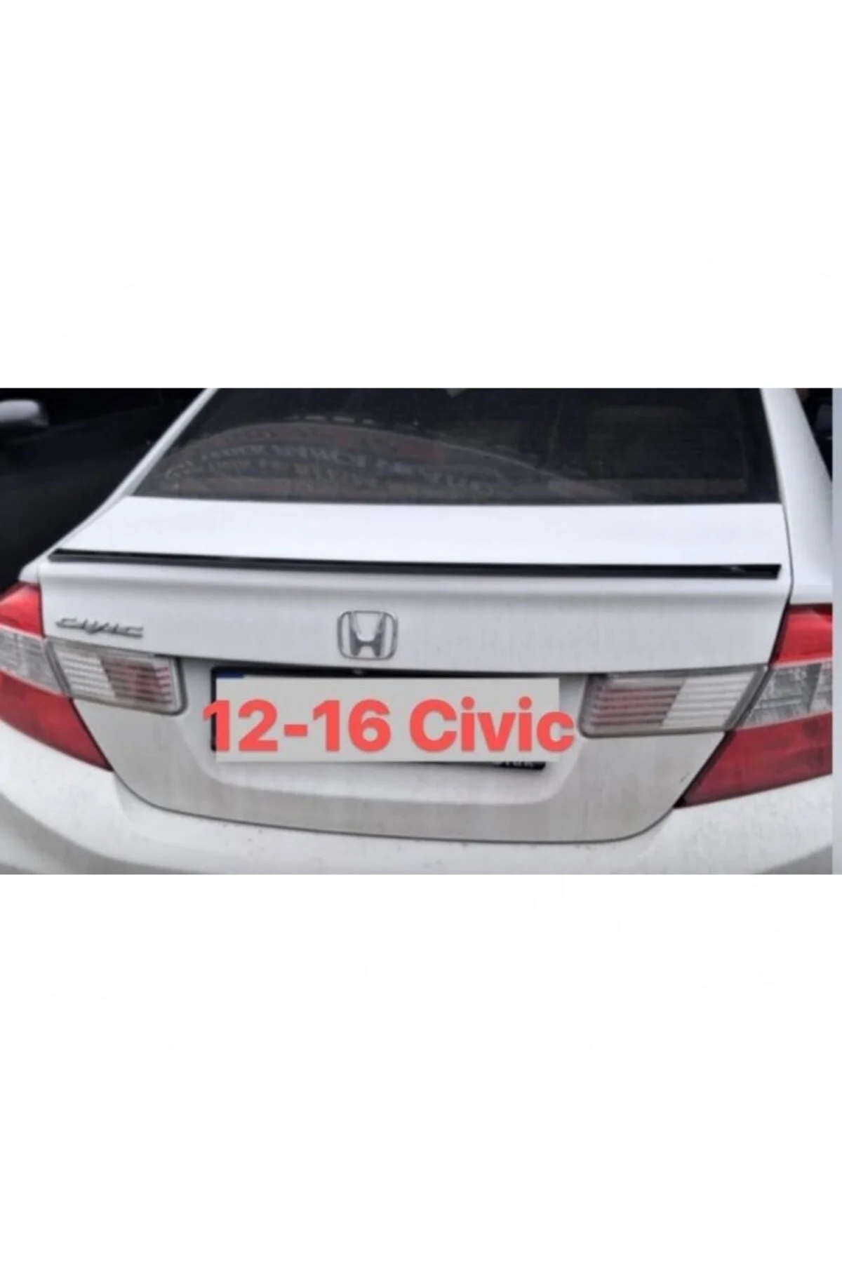 HONDA CİVİC 2012-2016 MODEL BOYALI PLASTİK SPOİLER HONDA CİVİC 2012-2016 MODEL BOYALI PLASTİK SPOİLER