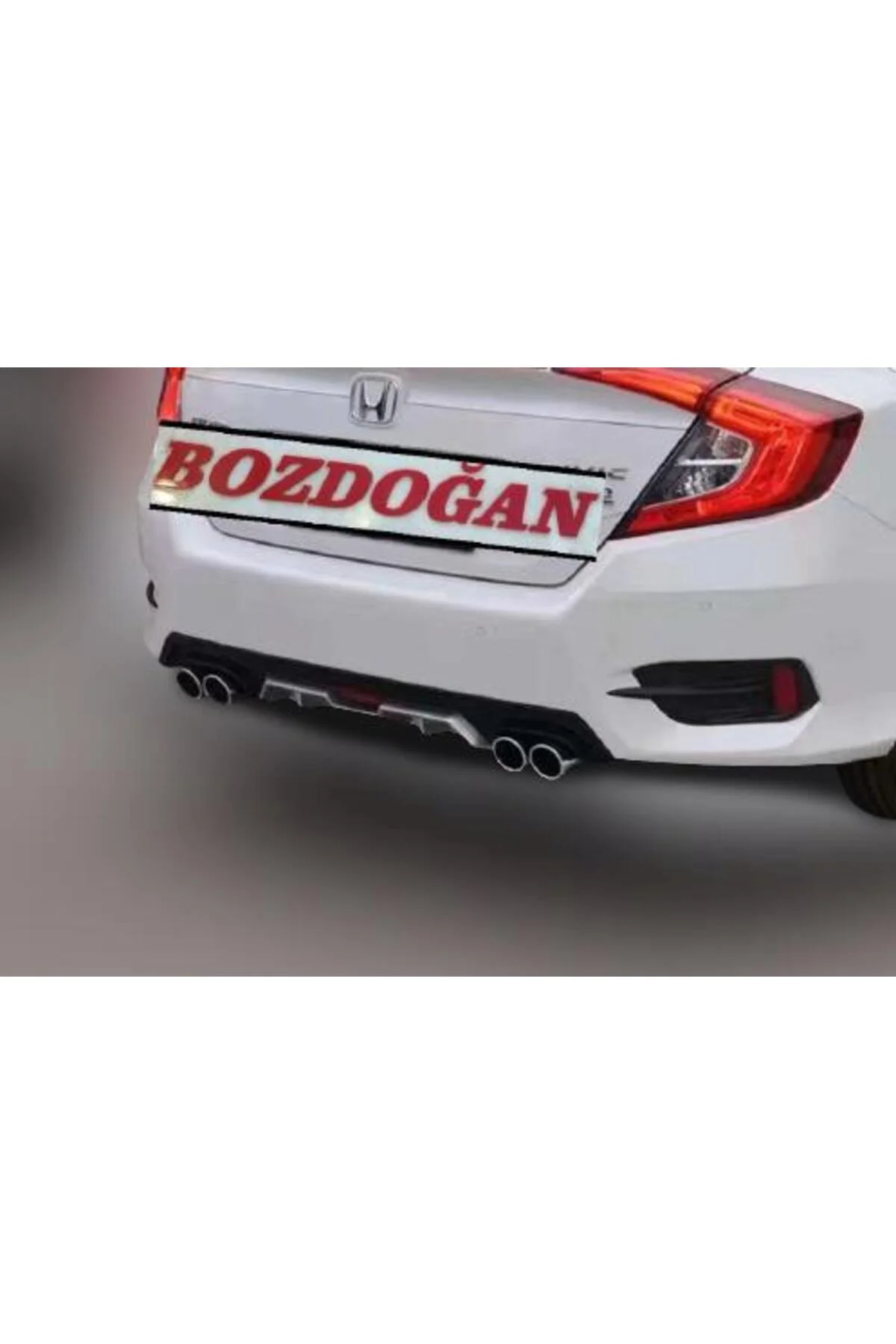 HONDA CİVİC 2016-2019 ASTARLI XX DİFÜZÖR EGZOS UÇLU