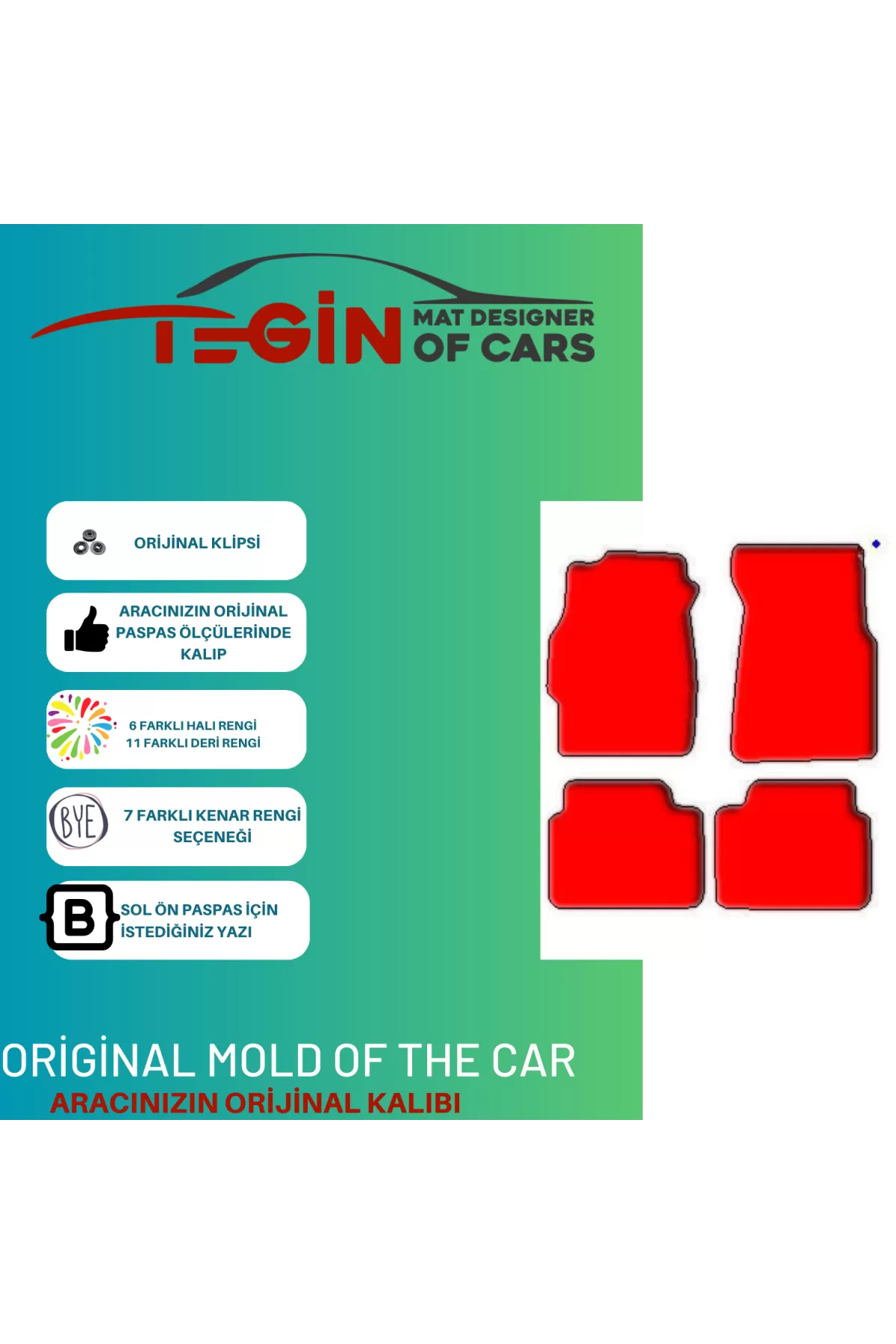 Honda Civic Ek 1996-2001 -hatchback Prime Siyah Halı Gri Kenar Ha