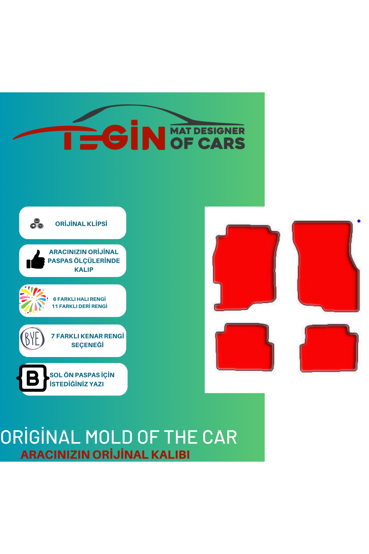 Honda Civic Euro Sedan 1995-2001 Prime Siyah Deri Beyaz Kenar Pas
