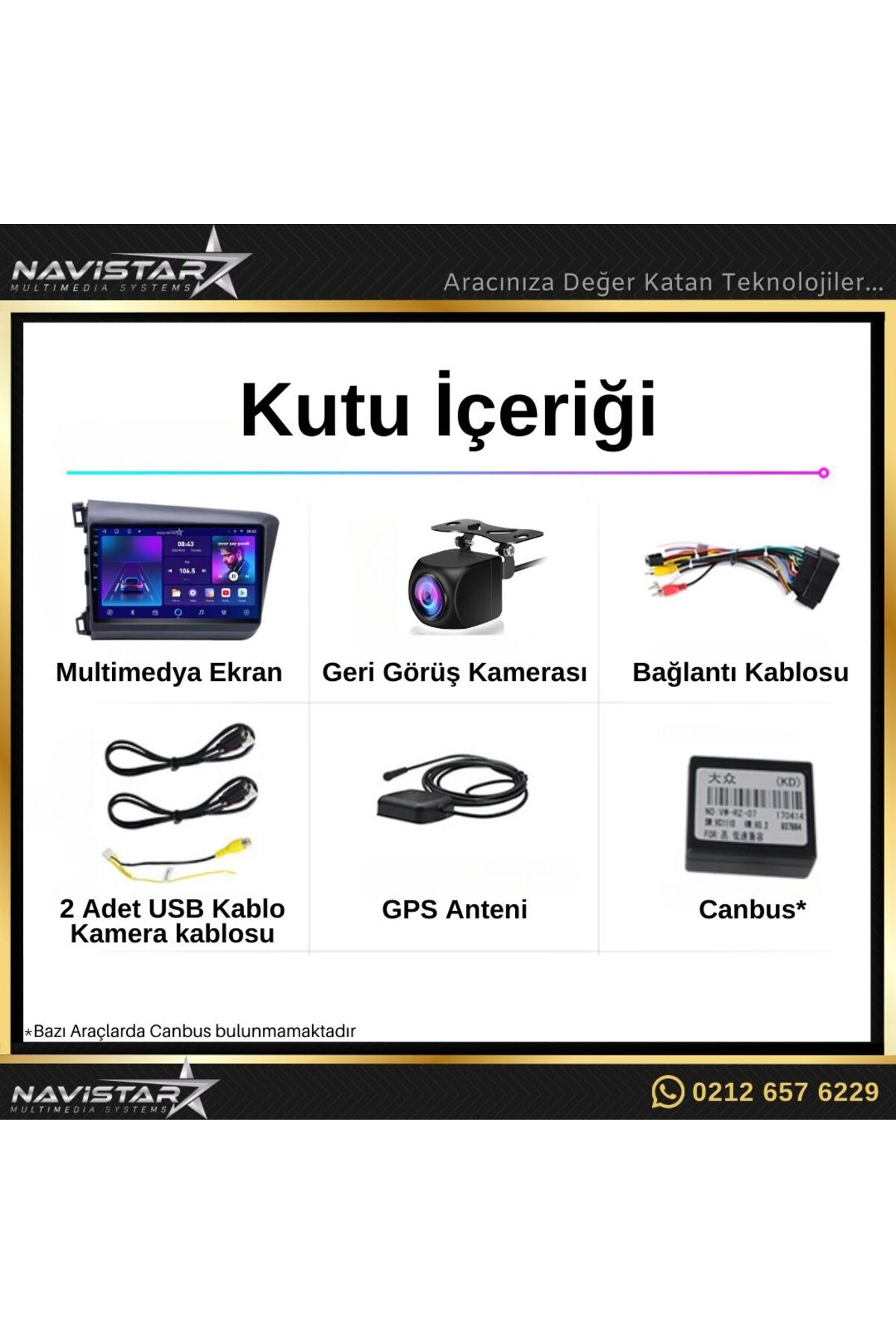 Honda Civic Fb7 2 64gb Android 13 Kablosuz Carplay 2012-2015 Navigasyon Multimedya Sistemi