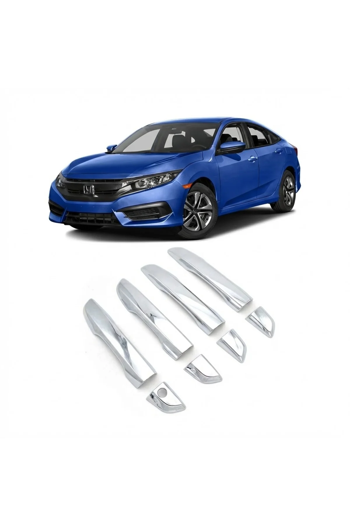 Honda Civic Fc5 2016 - 2021 Uyumlu Kapı Kolu Krom Honda Civic Fc5 2016 - 2021 Uyumlu Kapı Kolu Krom