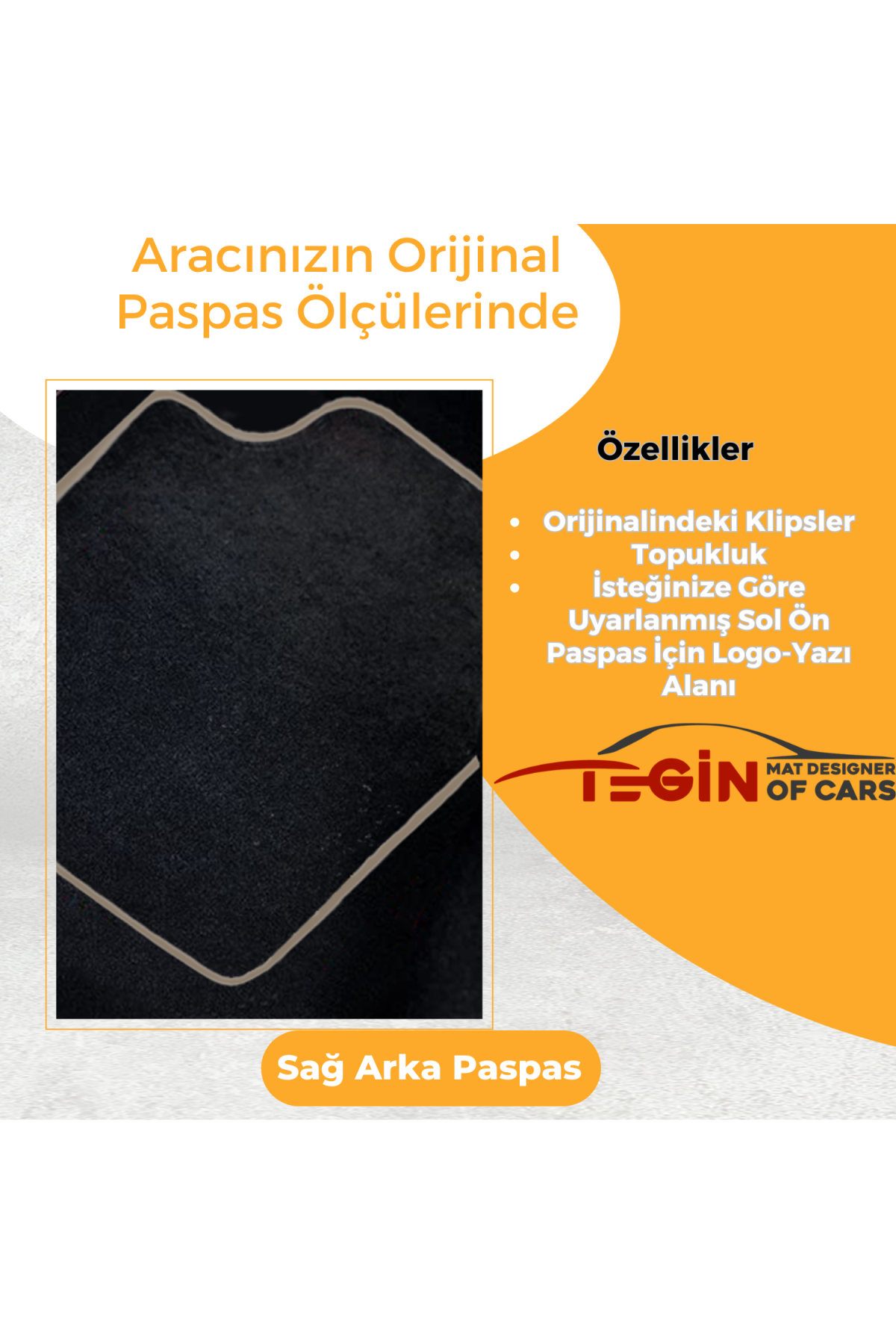 Honda Civic Fd 2006-2011 Sedan Prime Siyah Halı Bej Kenar Halı Pa