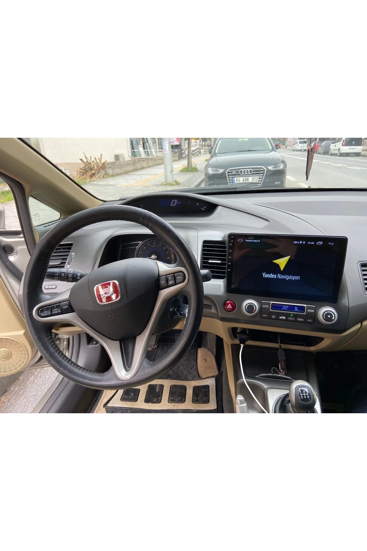 Honda Civic Fd6 10 Inç Android Carplay Multimedya Kamera 4 rem 64 hafıza