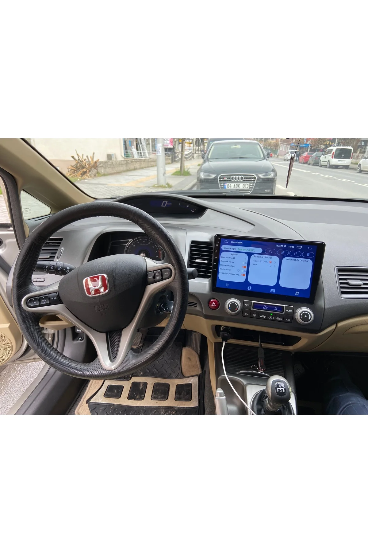 Honda Civic Fd6 10 Inç Android Carplay Multimedya Kamera 4 rem 64 hafıza