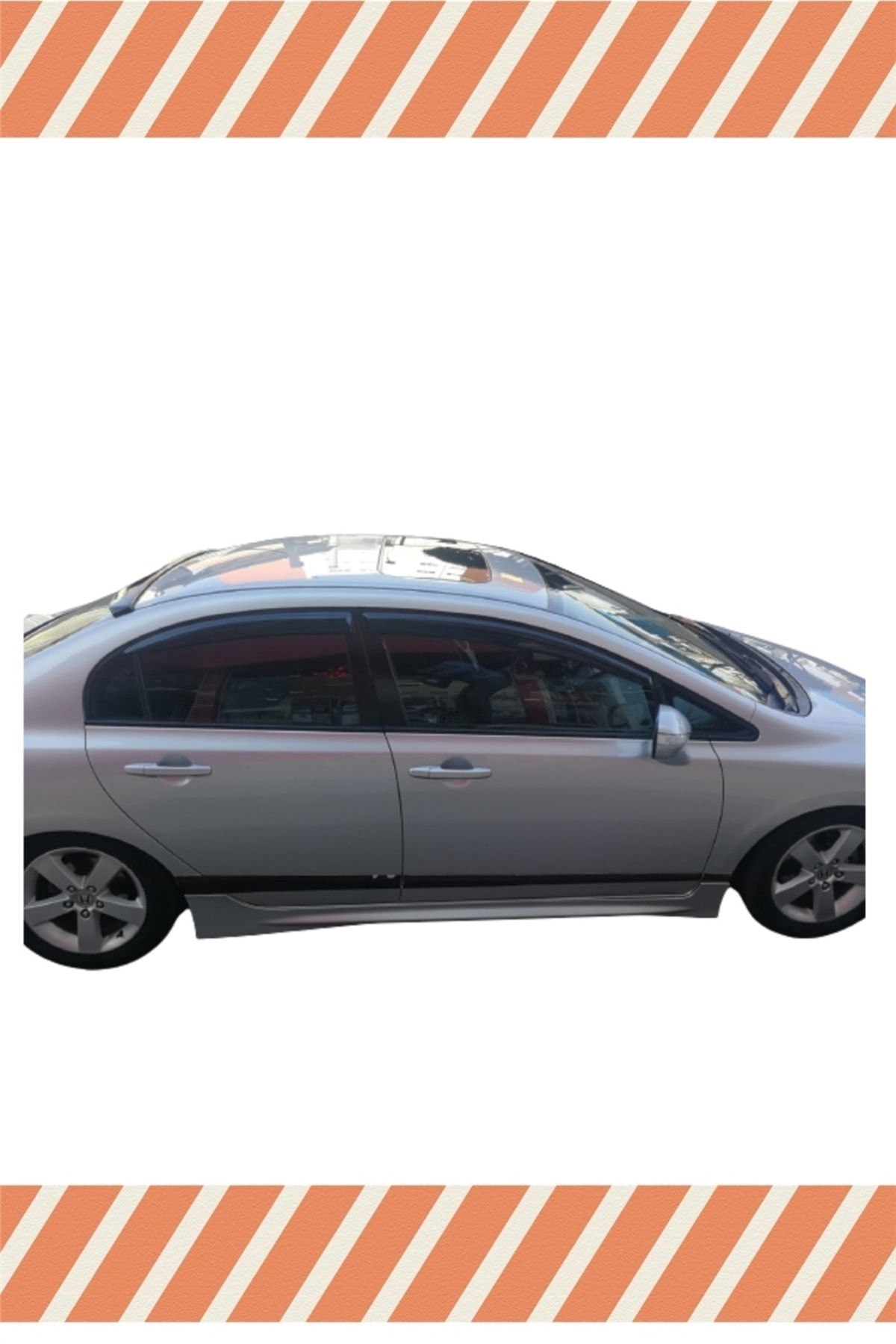 Honda Civic Sedan 2007-2012 4'lü Mügen Tip Cam Rüzgarlığı