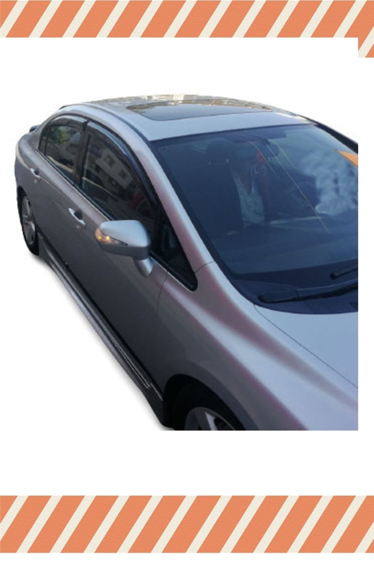 Honda Civic Sedan 2007-2012 4'lü Mügen Tip Cam Rüzgarlığı