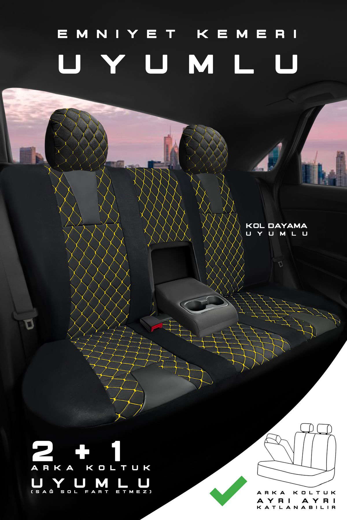 Honda Civic Sedan 2012-2015 Aracınıza Uyumlu Koltuk Kılıfı Jakar 