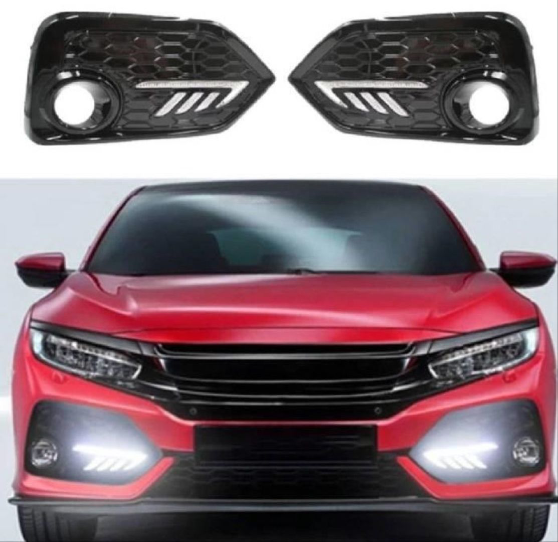 Honda Civic Uyumlu Fk7 2016-2019 Hatchback Ön Sis Ledi