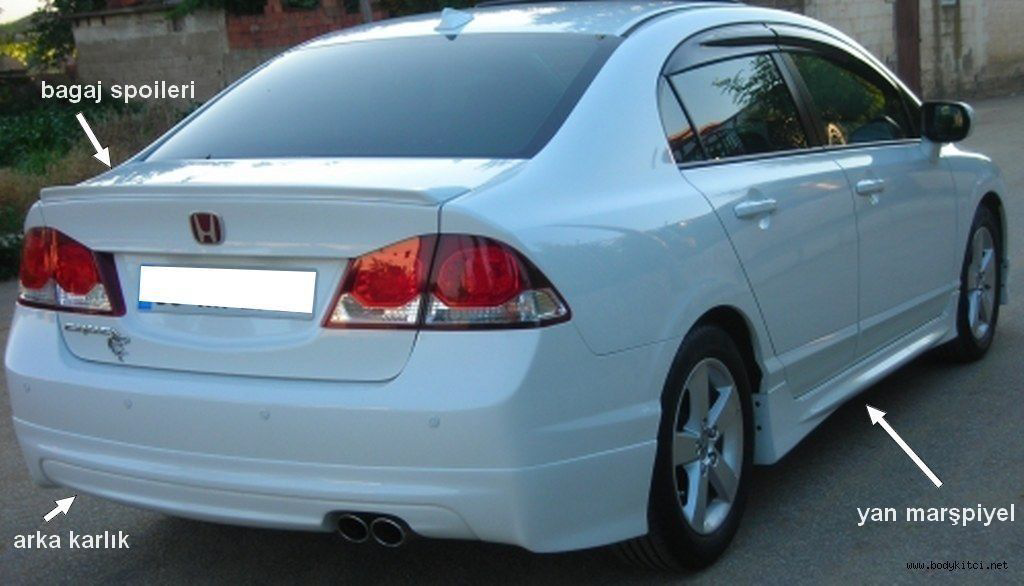 Honda Civic Uyumlu Fd6 Mugen Arka Ek
