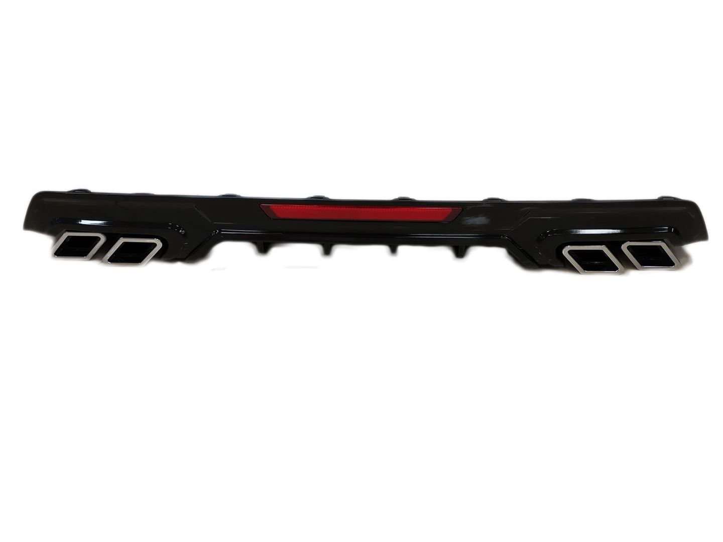 Honda Civic Uyumlu Fc5 2016-2020 Difüzör Kare Egzoz Piano Black