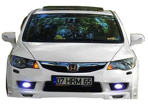 Honda Civic Uyumlu Fd6 Mugen (2009-2011) Makyajlı Ön Tampon Ek (P