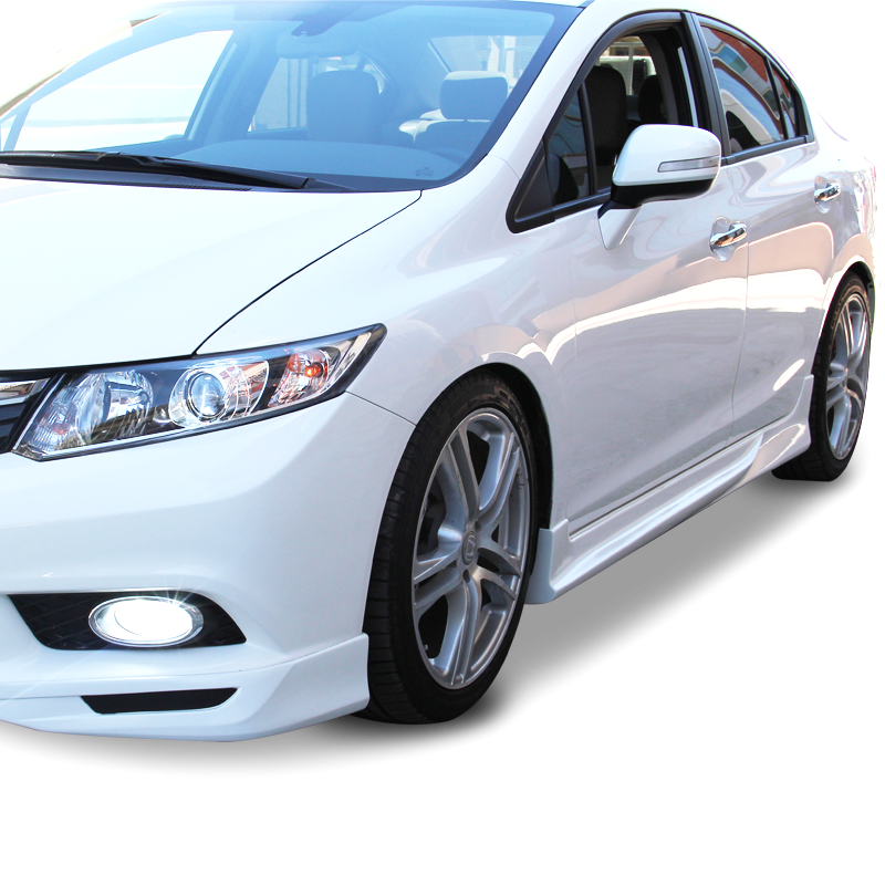 Honda Civic Uyumlu Fb7 (2012-2016) Custom Yan Marşpiyel Seti (Pla