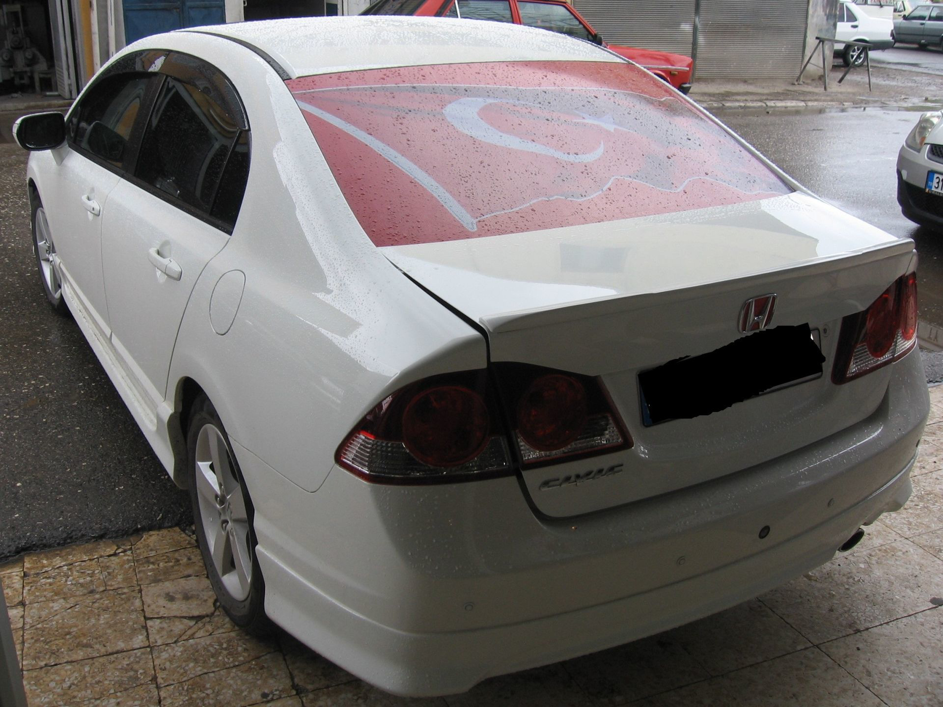 Honda Civic Uyumlu Spoiler İnce Model Spoiler 2006-2012 Boyalı Pa