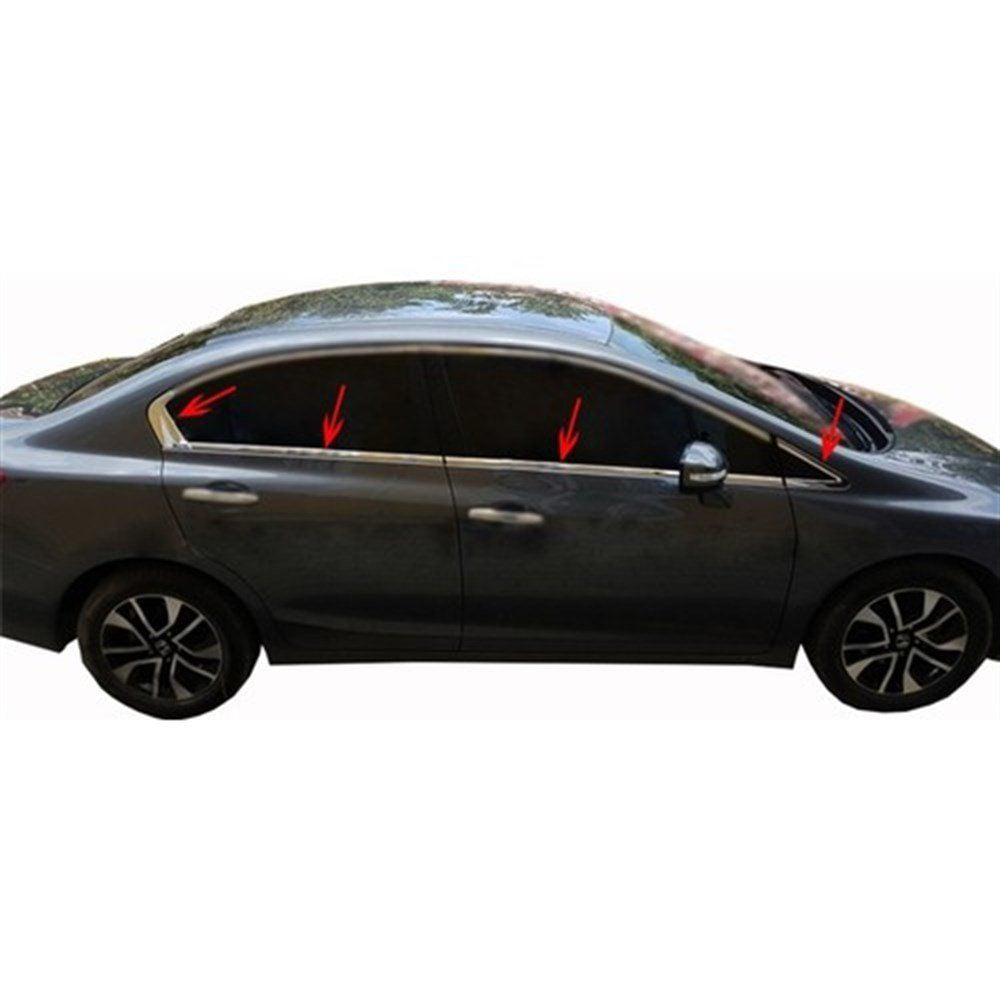Honda Civic Uyumlu 9 Cam Çıtası 8 Parça Krom 2012 Ve Sonrası Fiyatı, Yorumları ve Özellikleri