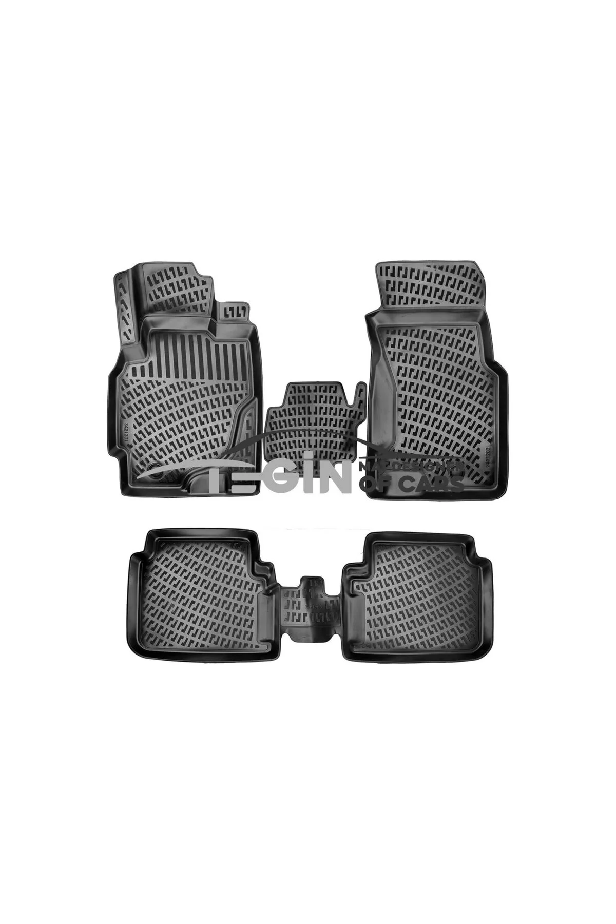 Honda Cr-V 1995-2001 AWD Siyah 3D Havuzlu Paspas