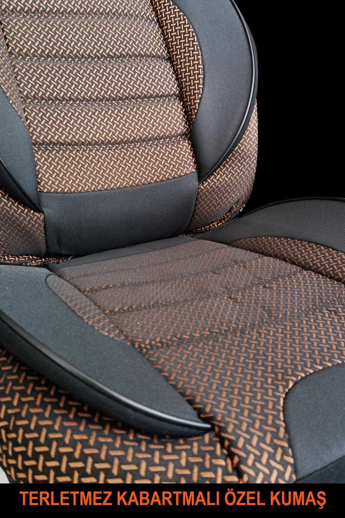 Honda CR-V 2002-2006Uyumlu Oto Koltuk Kılıfı Bronz Serisi - Kahve