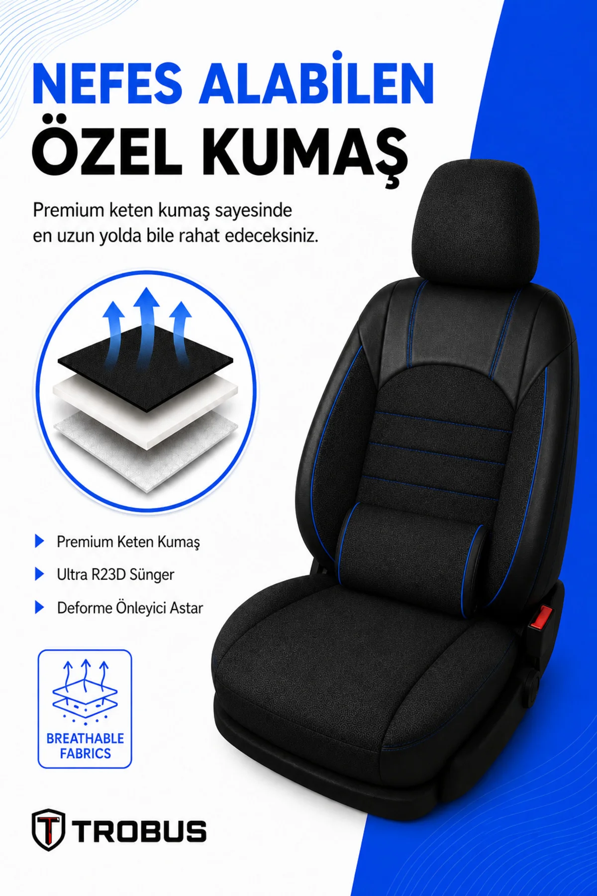 Honda Cr-V 2007-2011 Uyumlu Levante Serisi Keten Oto Koltuk Kılıfı Füme Mavi Honda Cr-V 2007-2011 Uyumlu Levante Serisi Keten Oto Koltuk Kılıfı Füme Mavi
