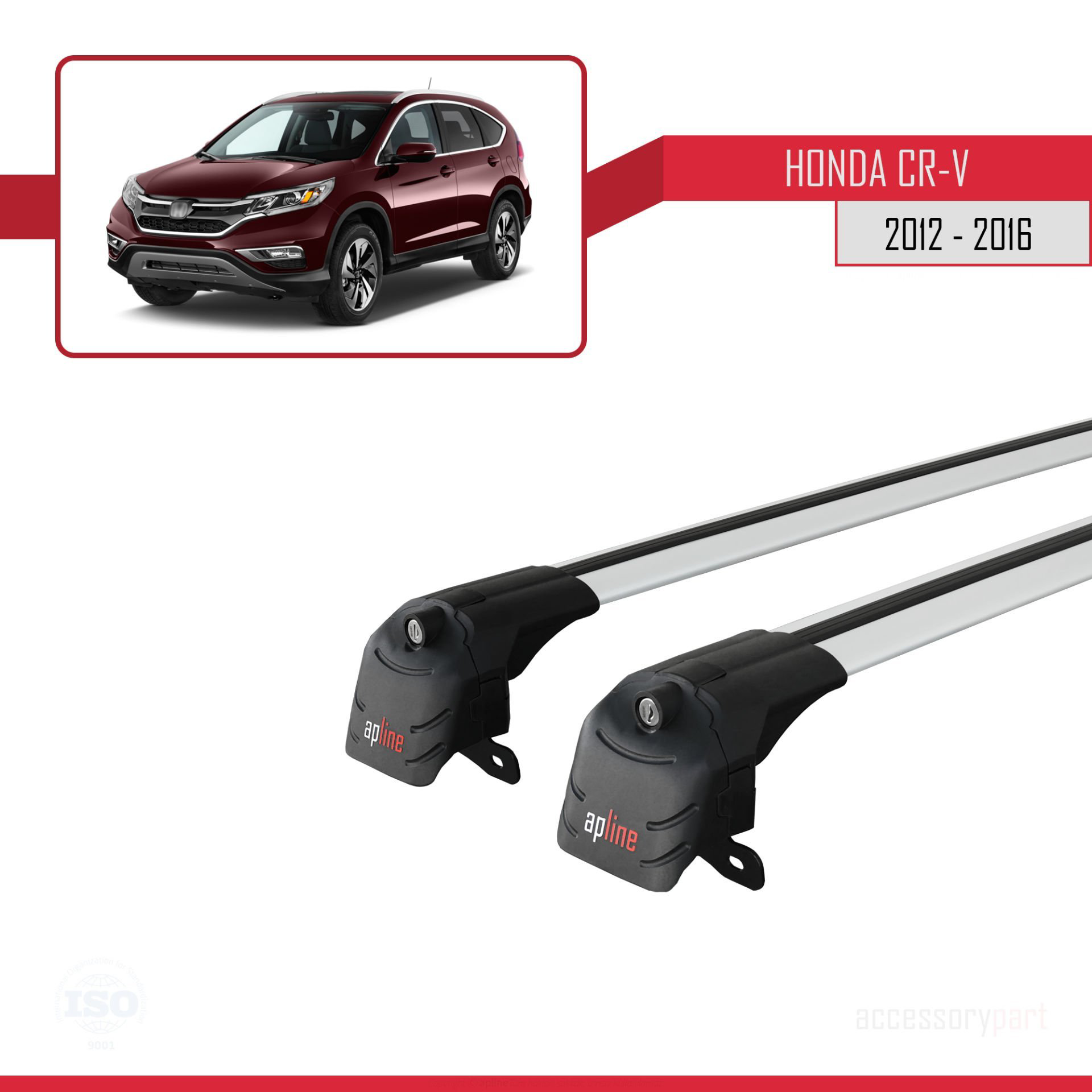 Honda CR-V 2012-2016 Arası ile uyumlu ACE-2 Ara Atkı Tavan Barı G
