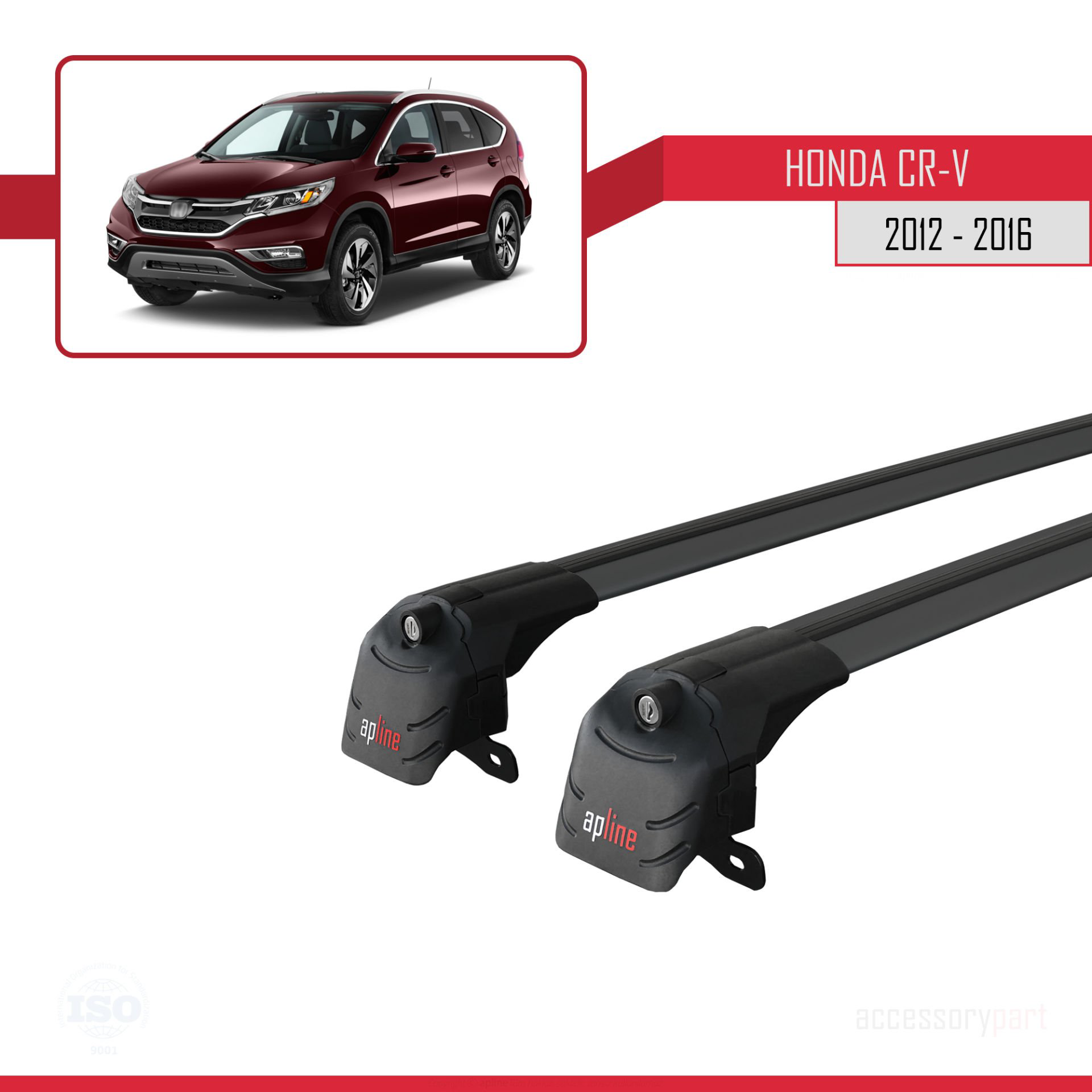 Honda CR-V 2012-2016 Arası ile uyumlu ACE-2 Ara Atkı Tavan Barı S