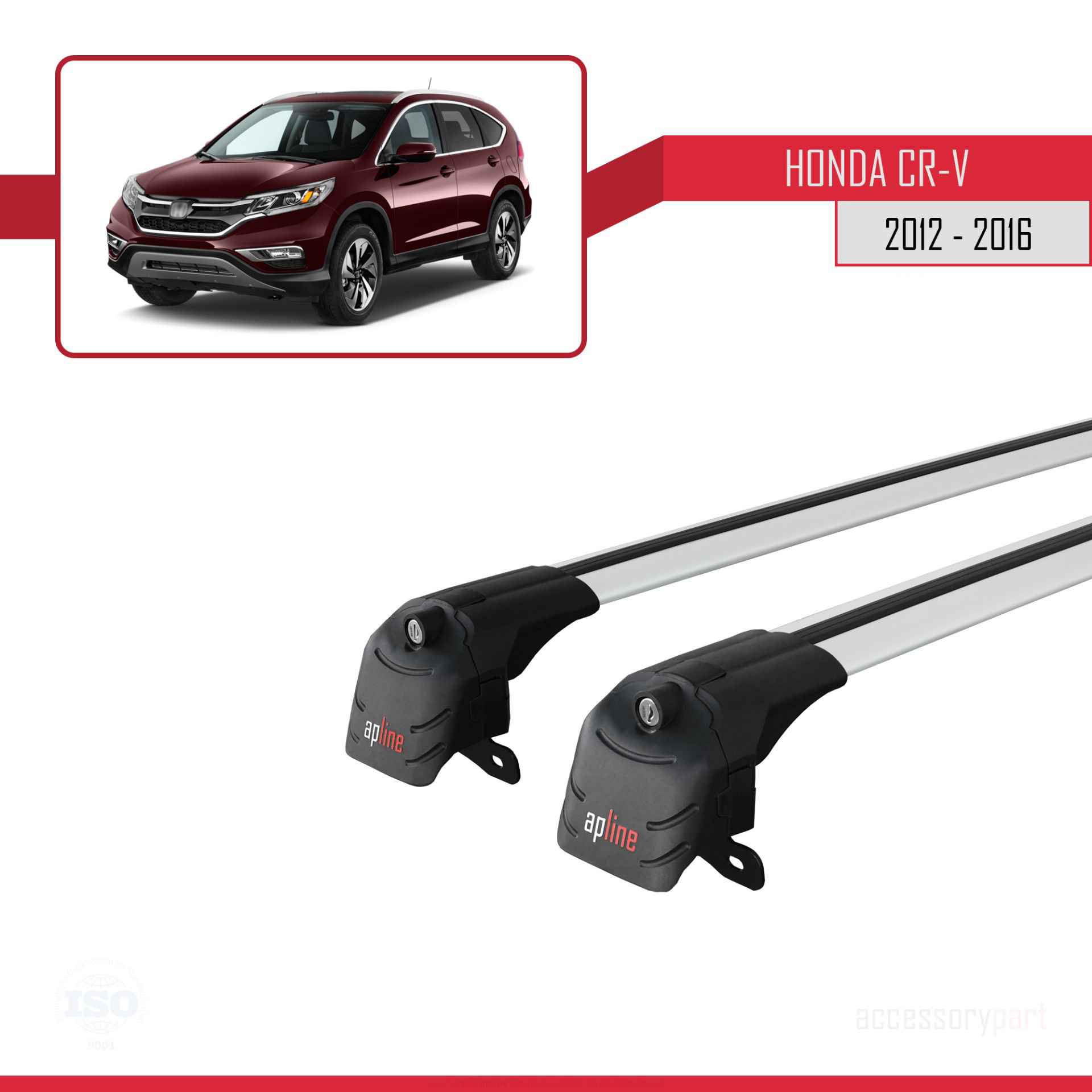 Honda CR-V 2012-2016 Arası ile uyumlu ACE-2 Ara Atkı Tavan Barı G