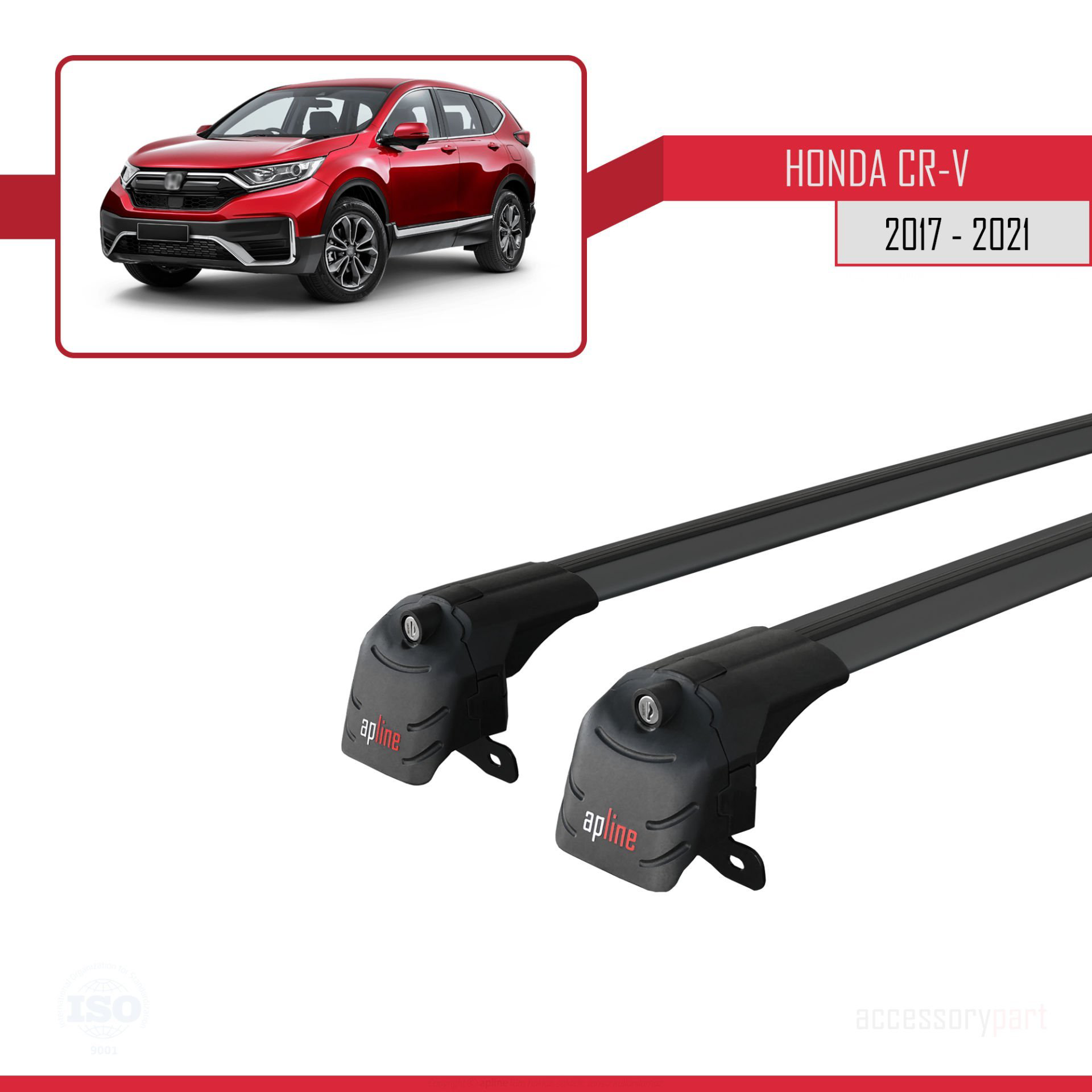 Honda CR-V 2017-2021 Arası ile uyumlu ACE-2 Ara Atkı Tavan Barı S