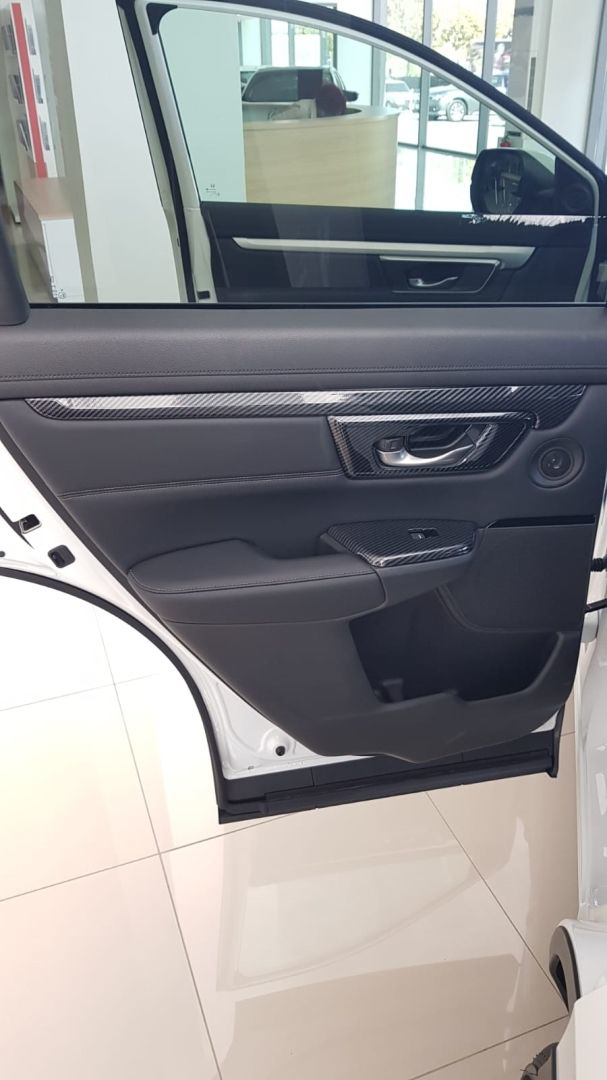 Honda Cr-V Uyumlu 2018-2021 İç Kapı Açma Kolu Kaplaması Karbon