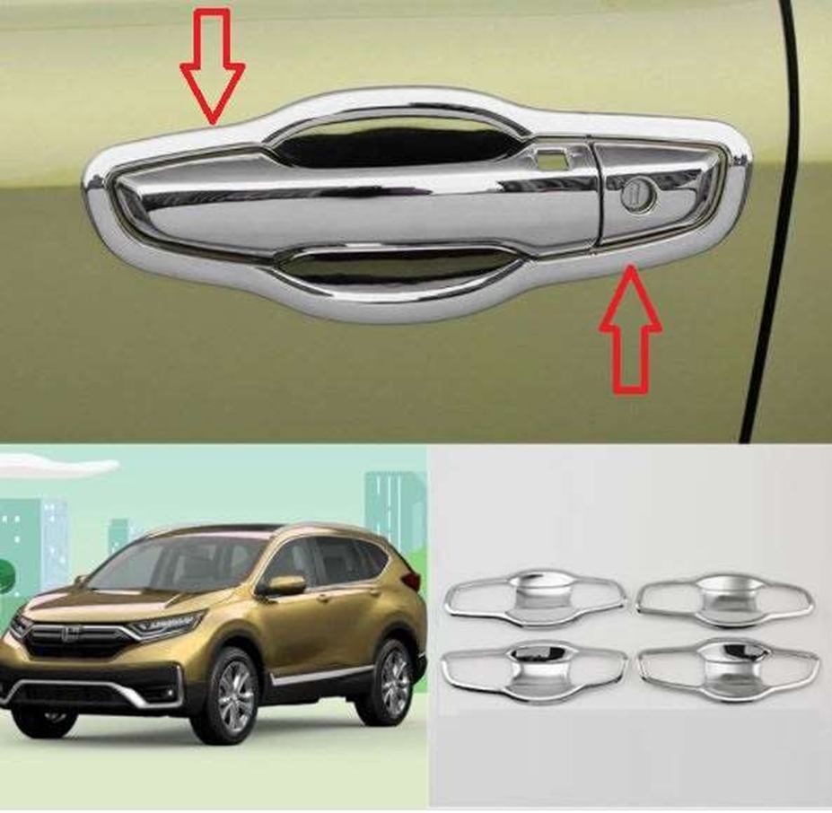 Honda Cr-V Uyumlu 2018 Sonrası Dış Kapı Kolu İç Kaplama ABS Krom 
