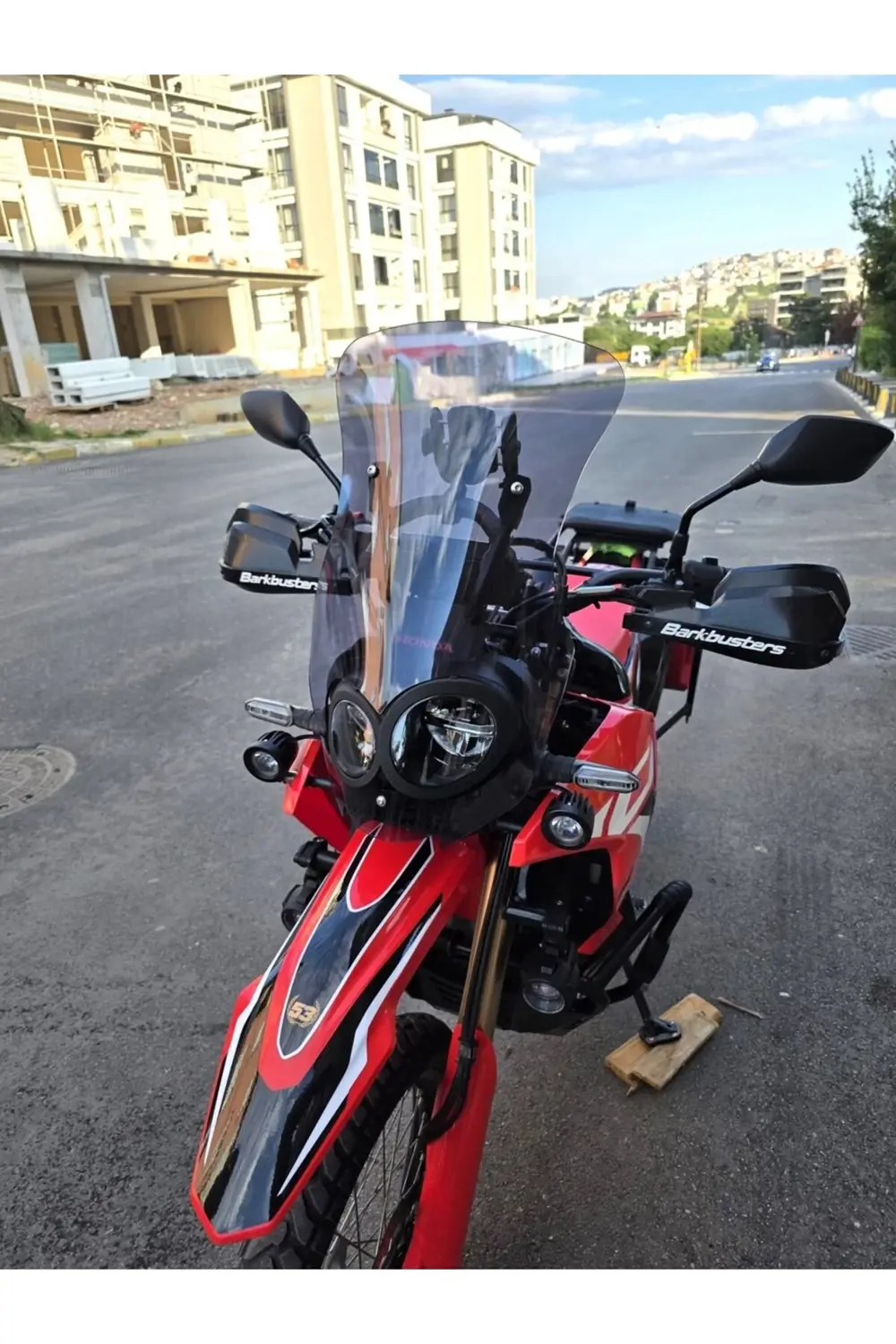 Honda CRF 250-300 Rally Ön Cam 2017-2025 Model 56cm Füme Renkli 4
