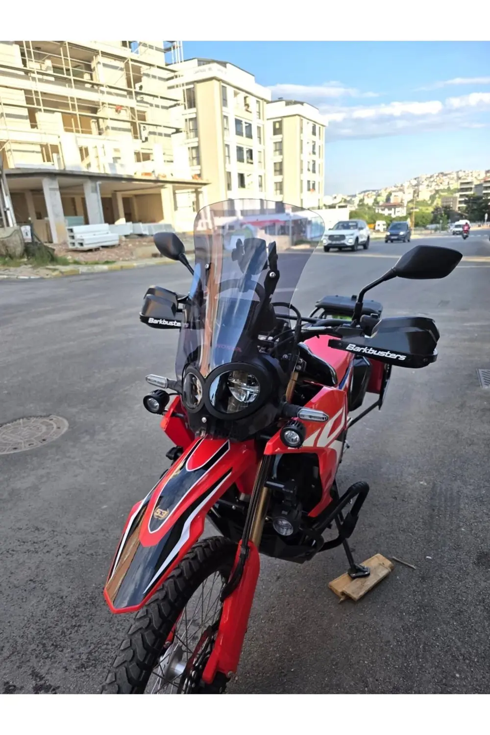 Honda CRF 250-300 Rally Ön Cam 2017-2025 Model 56cm Füme Renkli 4
