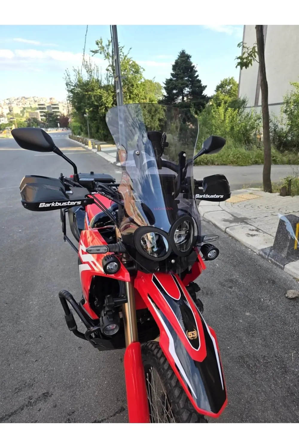 Honda CRF 250-300 Rally Ön Cam 2017-2025 Model 56cm Füme Renkli 4