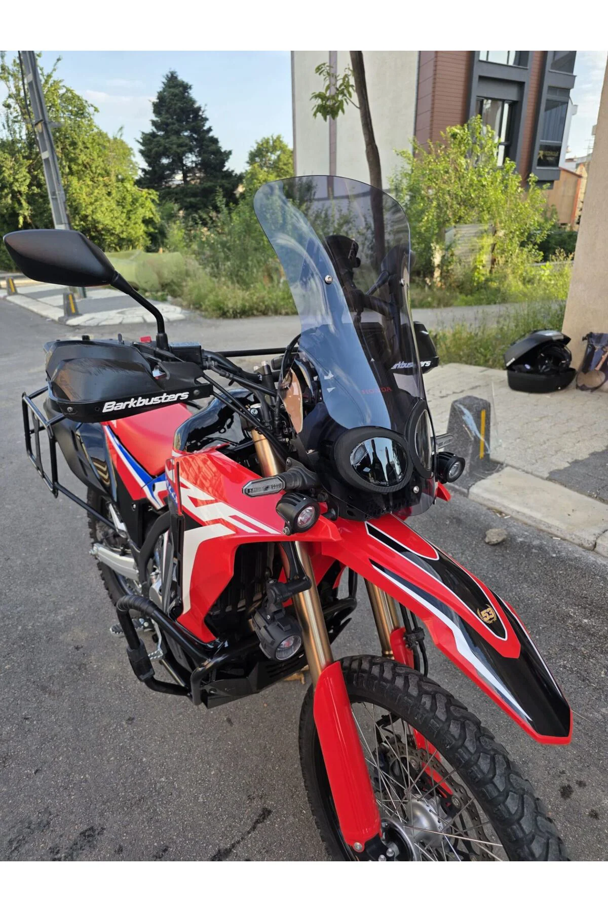 Honda CRF 250 Rally Ön Cam 2017-2026 Model 56cm Füme Renkli 4mm